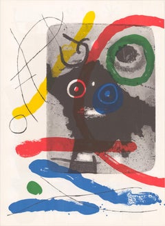 Miró, Composition, Derrière le miroir (d'après)