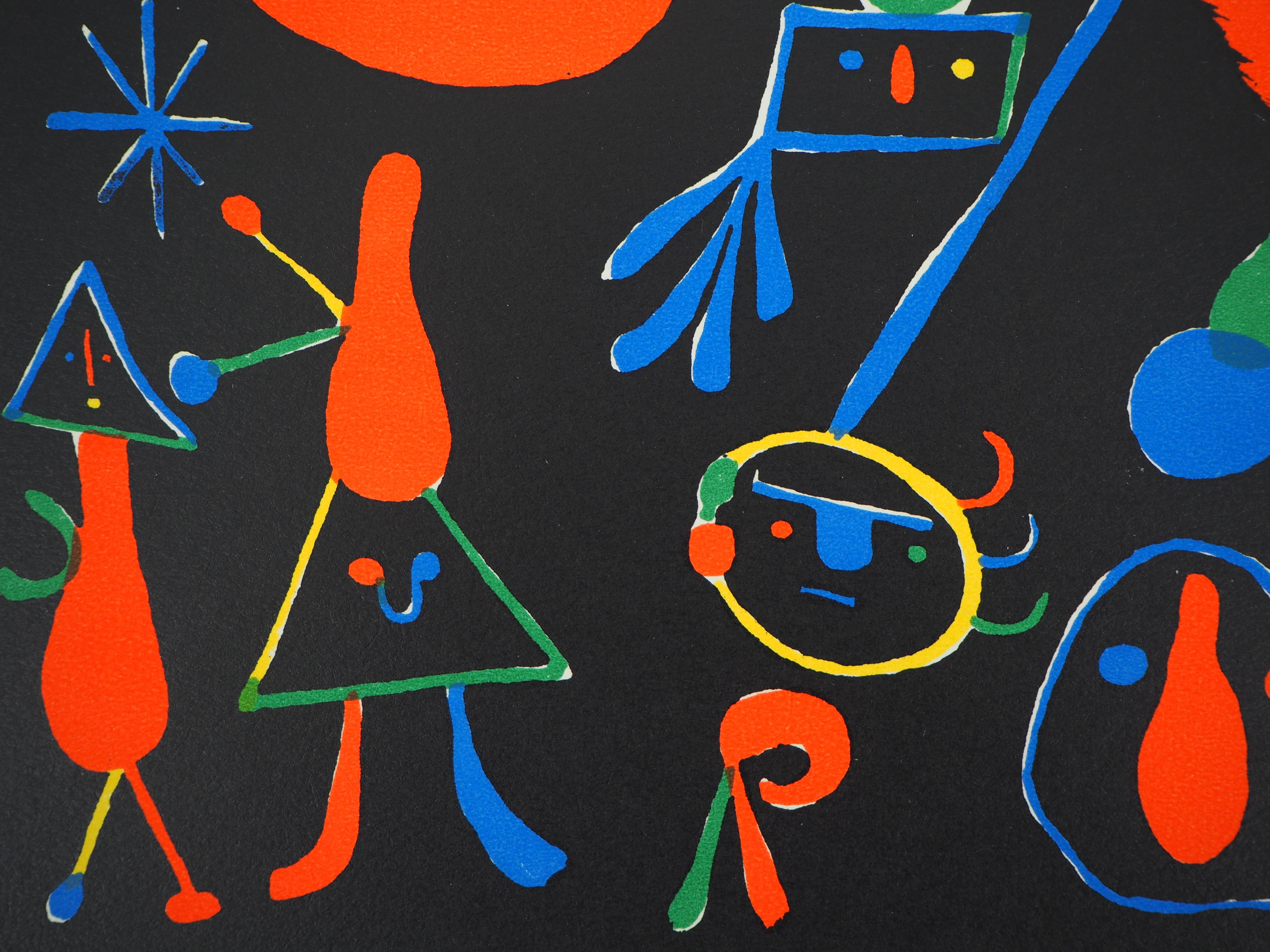 Miró, Composition, Cahiers d'Art (d'après) - Print de Joan Miró