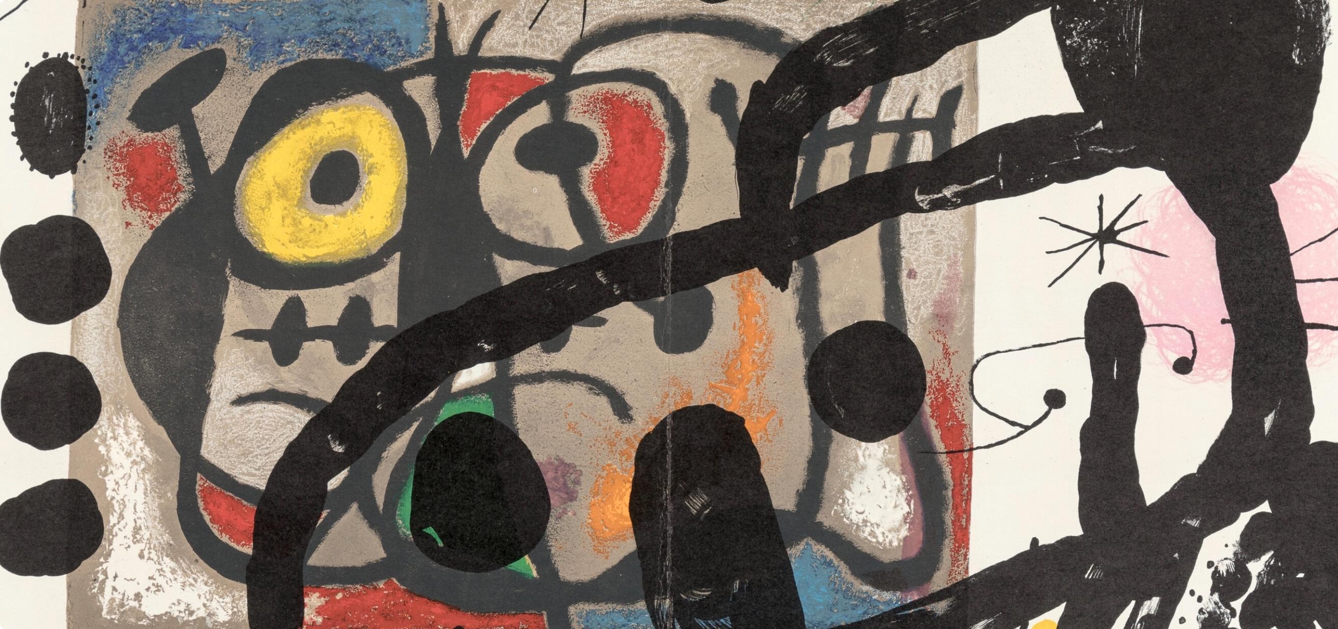 Miró, Composition (Cramer 102; Mourlot 428-449), Derrière le miroir (after) - Print by Joan Miró