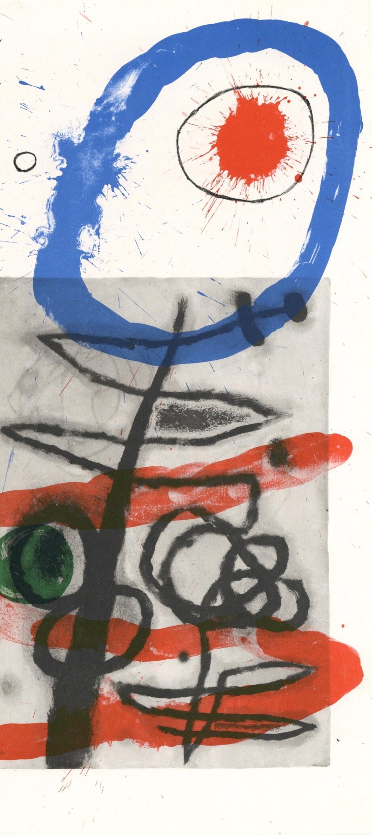 Miró, Composition (Cramer 102; Mourlot 428-449), Derrière le miroir (after) - Print by Joan Miró