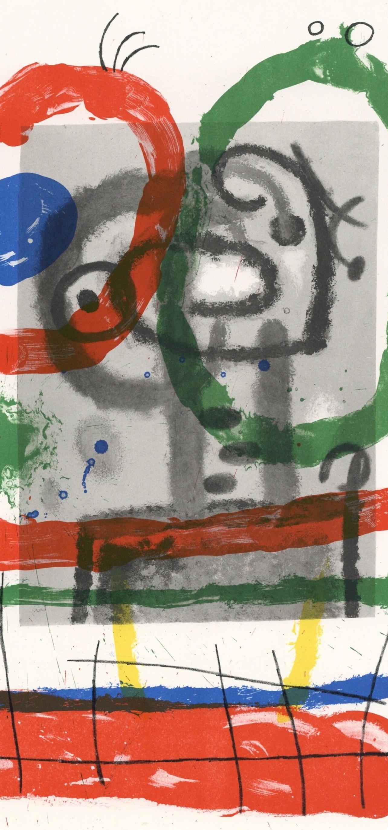 Miró, Composition (Cramer 102; Mourlot 428-449), Derrière le miroir (after) - Print by Joan Miró