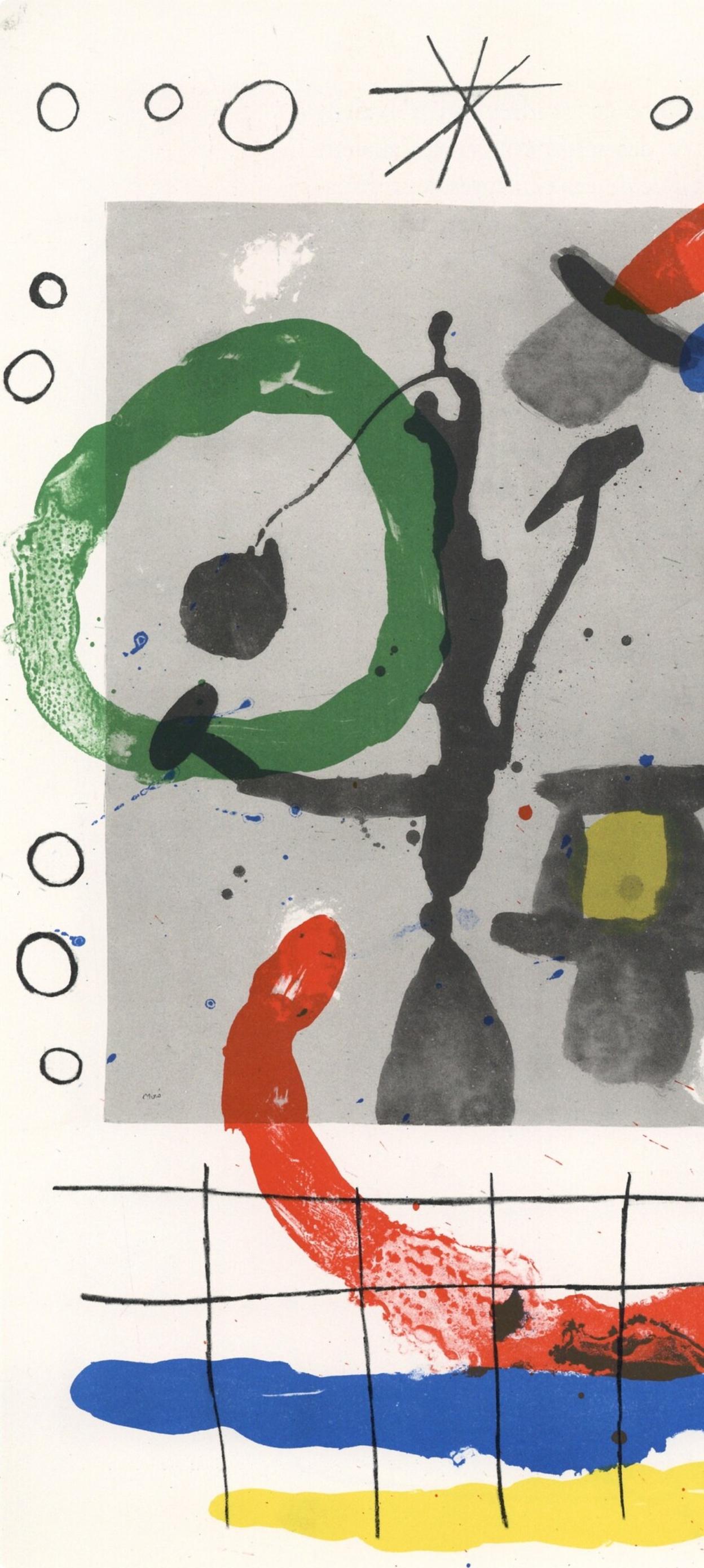 Miró, Composition (Cramer 102; Mourlot 428-449), Derrière le miroir (after) - Print by Joan Miró