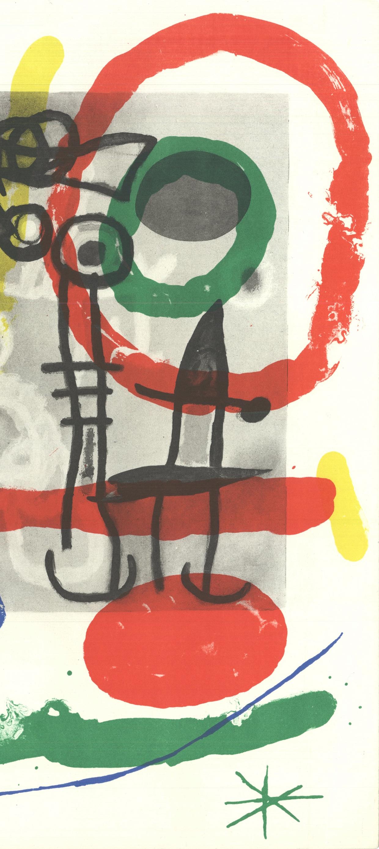 Miró, Composition (Cramer 102; Mourlot 428-449), Derrière le miroir (after) - Print by Joan Miró