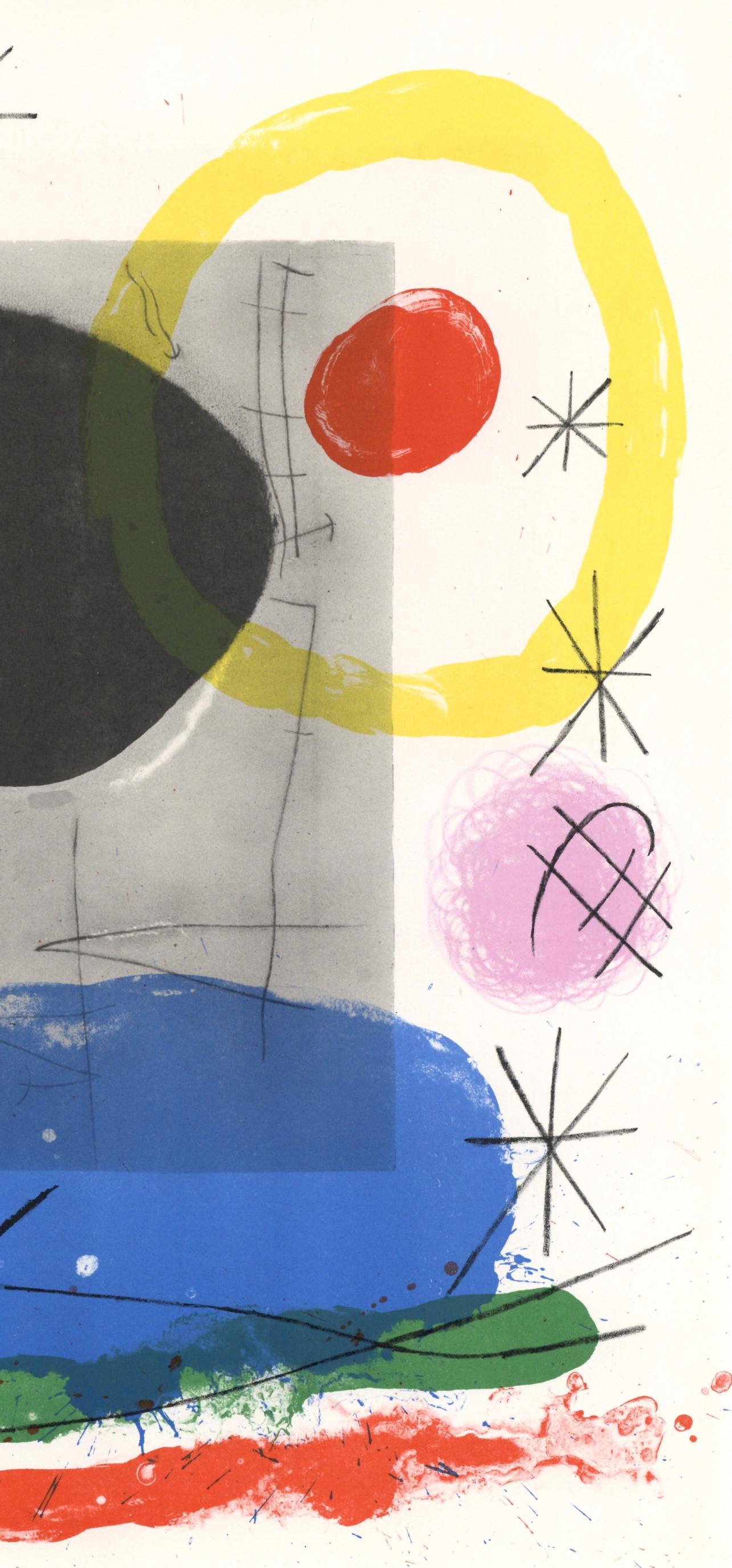 Miró, Composition (Cramer 102; Mourlot 428-449), Derrière le miroir (after) - Print by Joan Miró