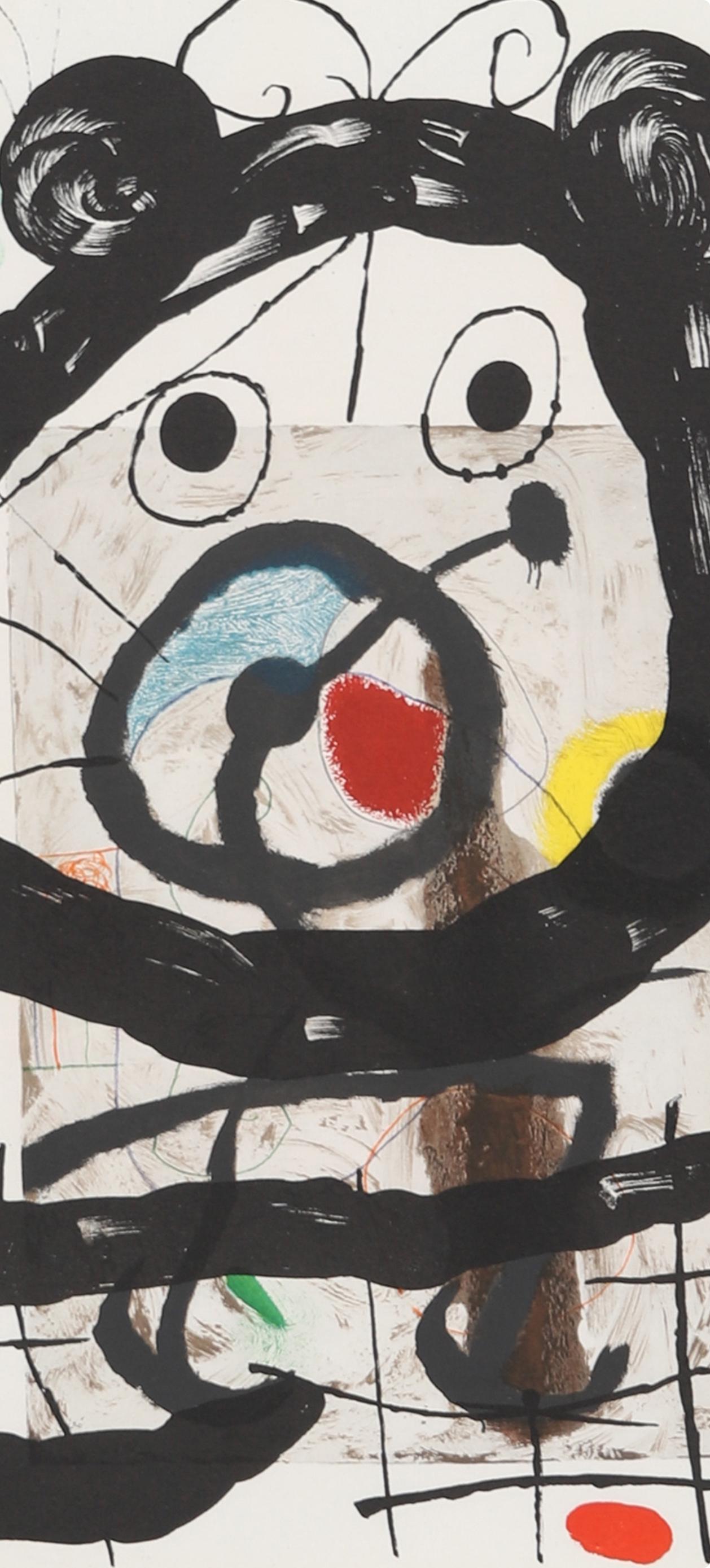 Miró, Composition (Cramer 102; Mourlot 428-449), Derrière le miroir (after) - Print by Joan Miró