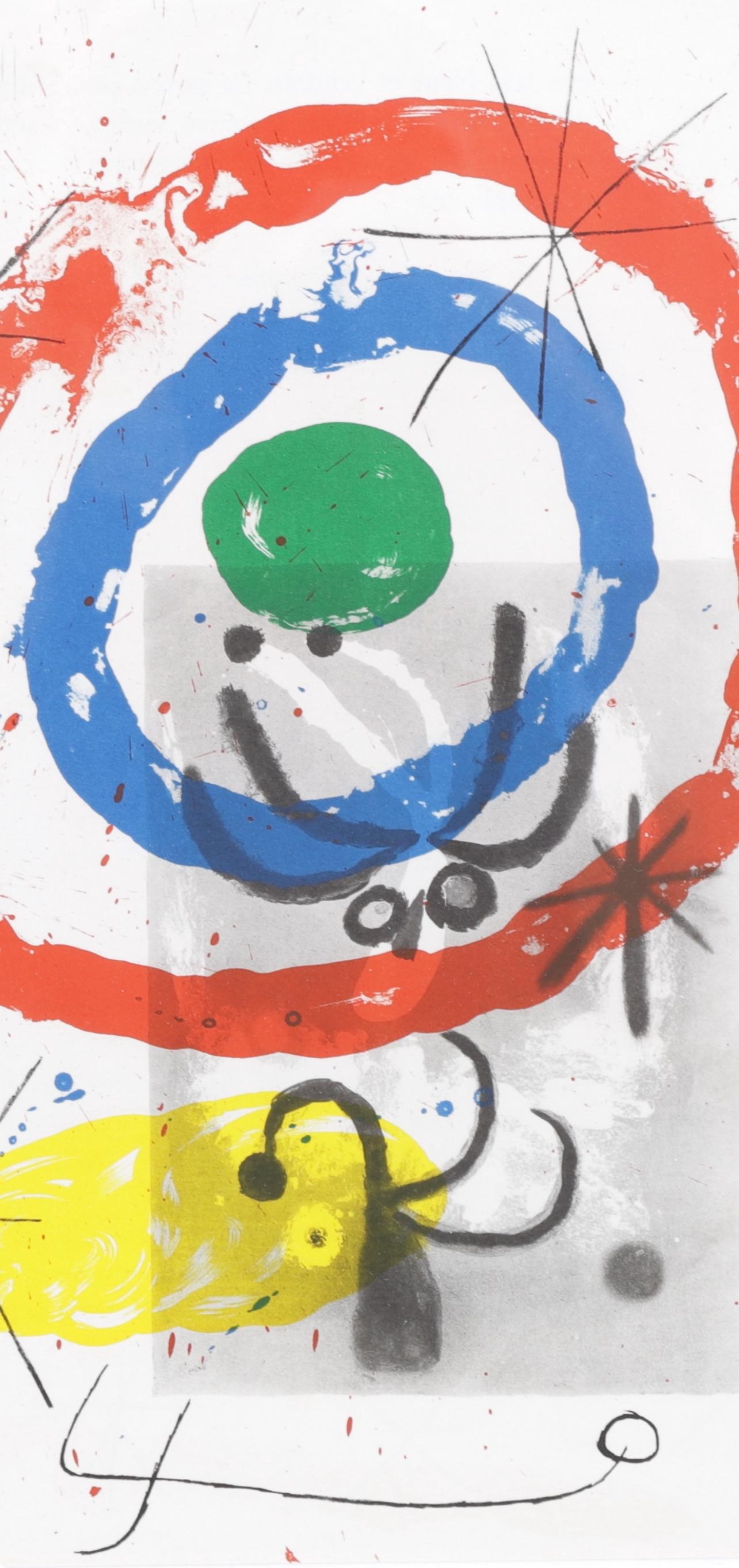 Miró, Composition (Cramer 102; Mourlot 428-449), Derrière le miroir (after) - Print by Joan Miró