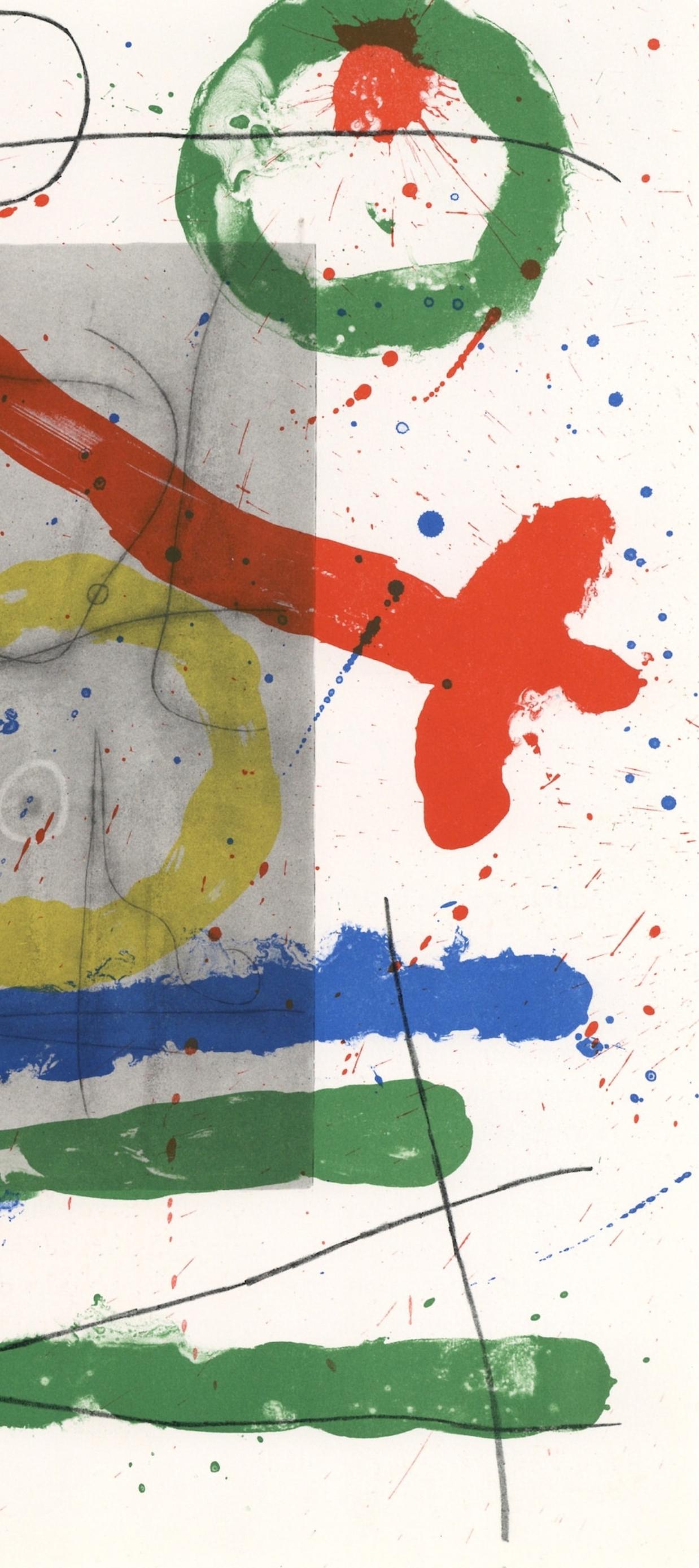 Miró, Composition (Cramer 102; Mourlot 428-449), Derrière le miroir (after) - Print by Joan Miró