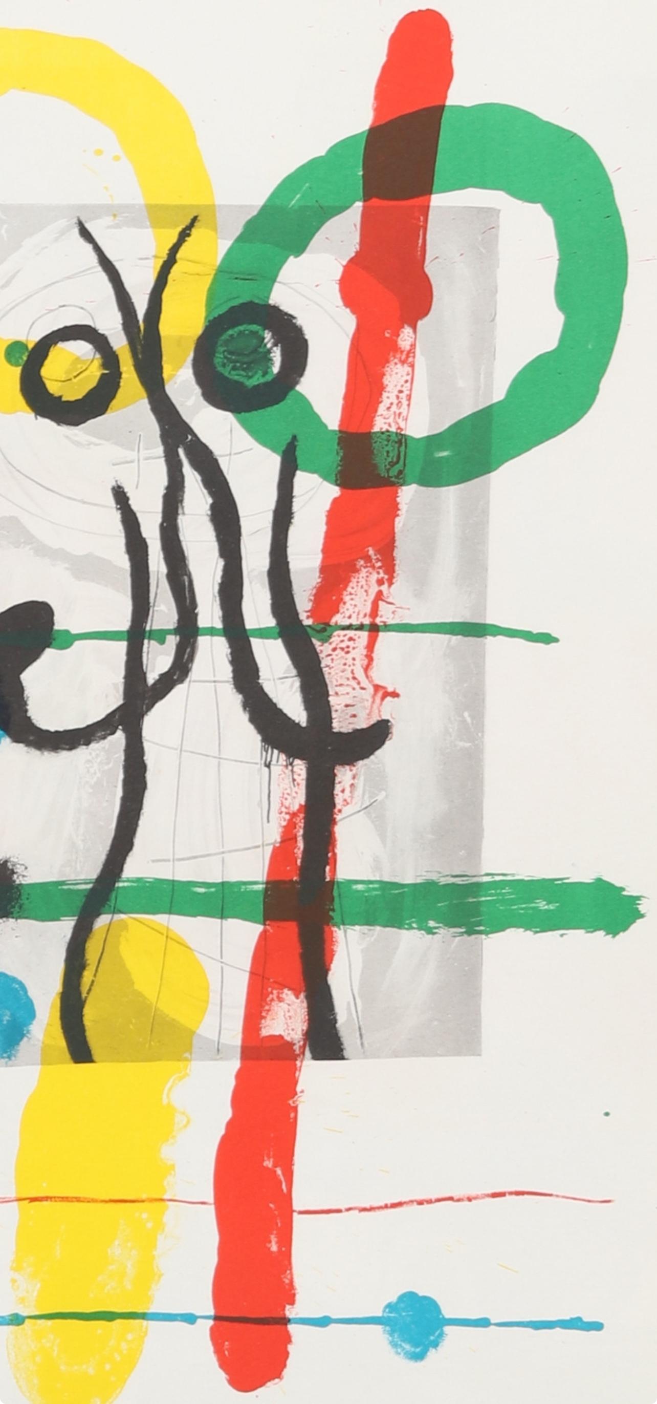 Miró, Composition (Cramer 102; Mourlot 428-449), Derrière le miroir (after) - Print by Joan Miró