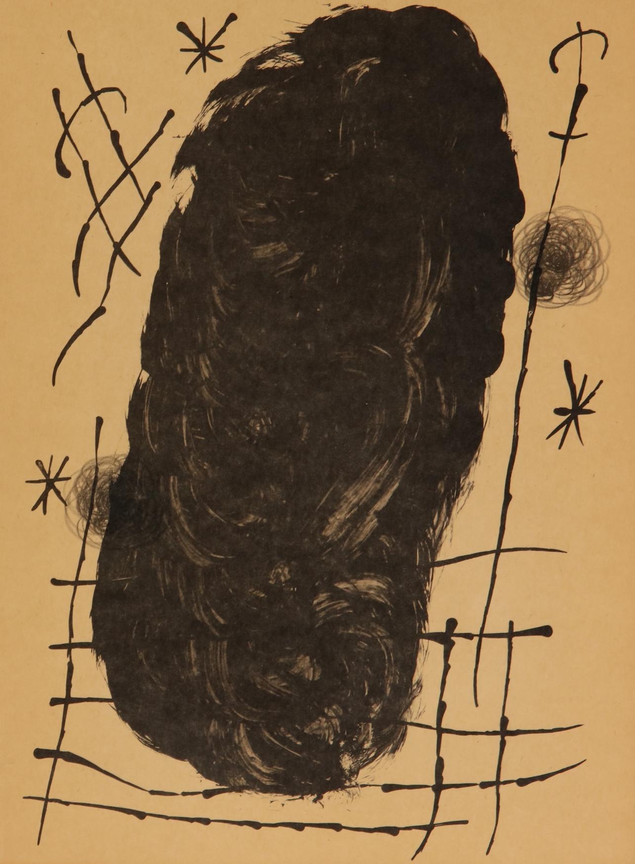 Miró, Composition (Cramer 102; Mourlot 428-449), Derrière le miroir (after) - Surrealist Print by Joan Miró