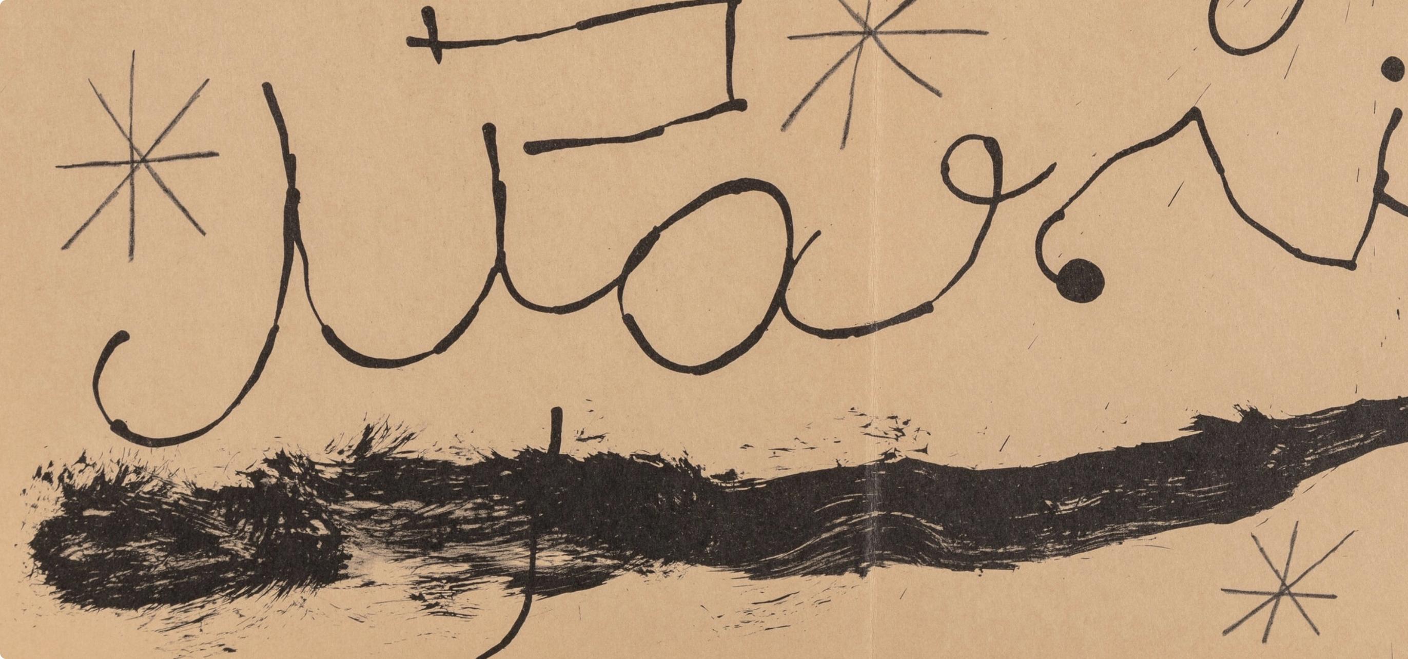Miró, Composition (Cramer 102; Mourlot 428-449), Derrière le miroir (after) - Surrealist Print by Joan Miró