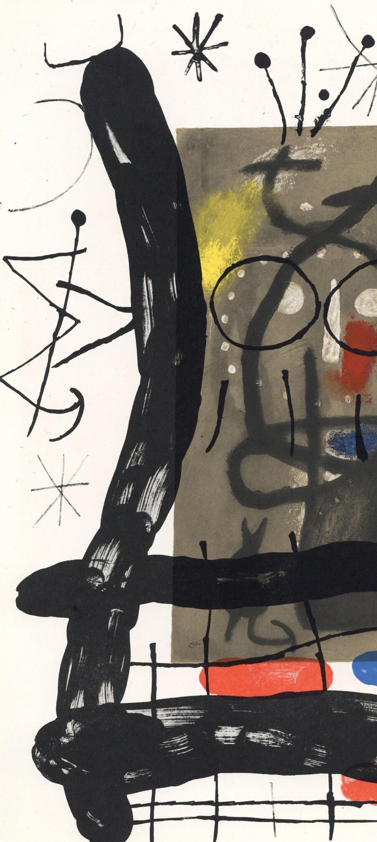 Miró, Composition (Cramer 102; Mourlot 428-449), Derrière le miroir (after) - Surrealist Print by Joan Miró