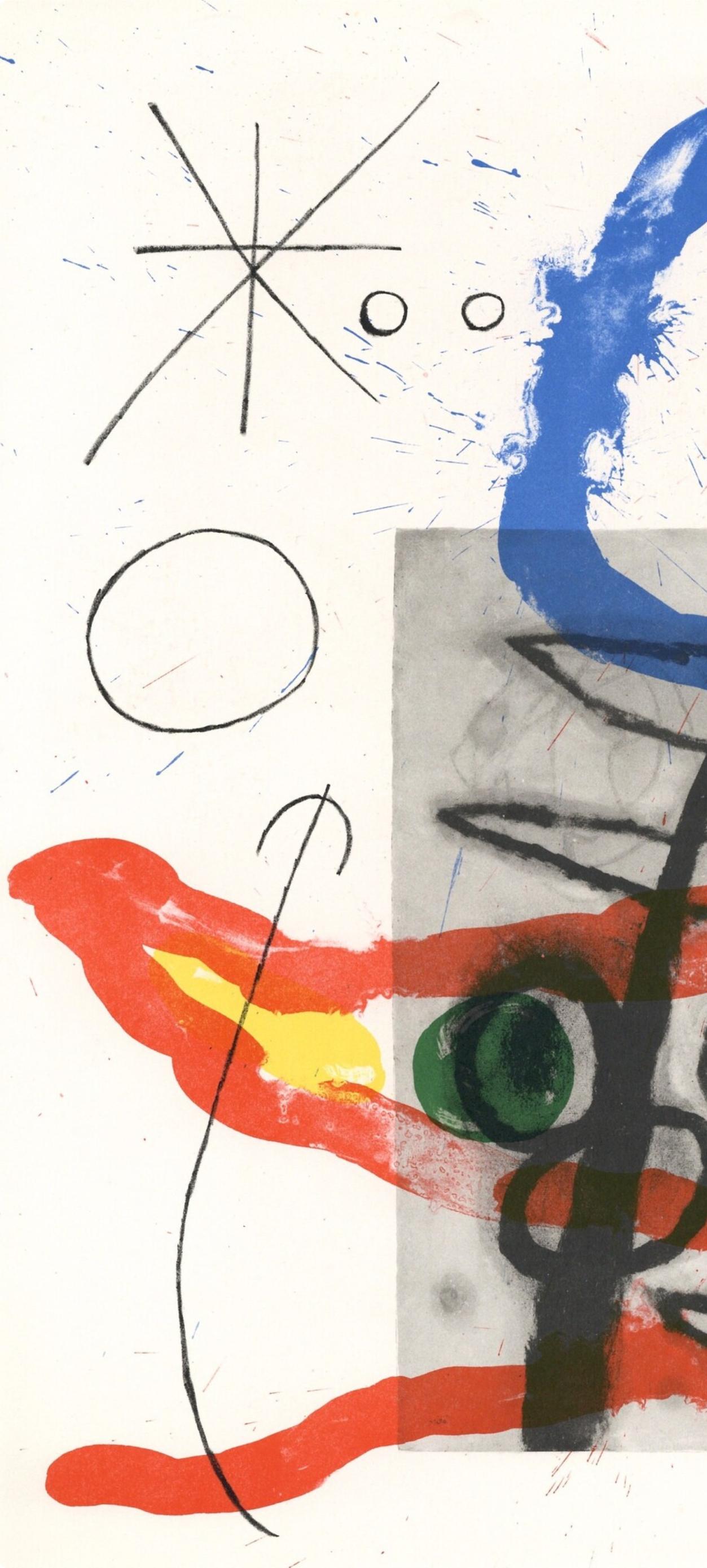 Miró, Composition (Cramer 102; Mourlot 428-449), Derrière le miroir (after) - Surrealist Print by Joan Miró