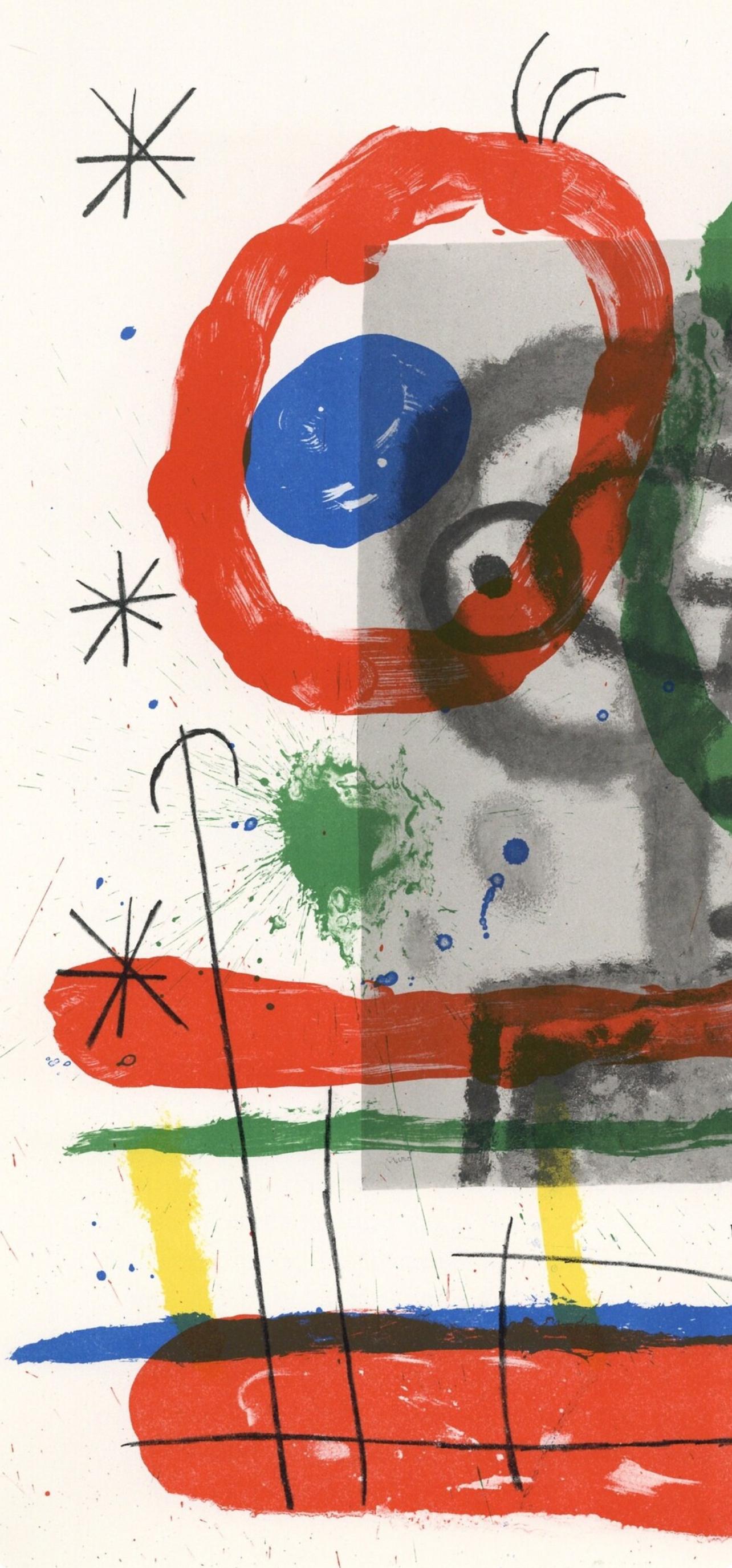 Miró, Composition (Cramer 102; Mourlot 428-449), Derrière le miroir (after) - Surrealist Print by Joan Miró