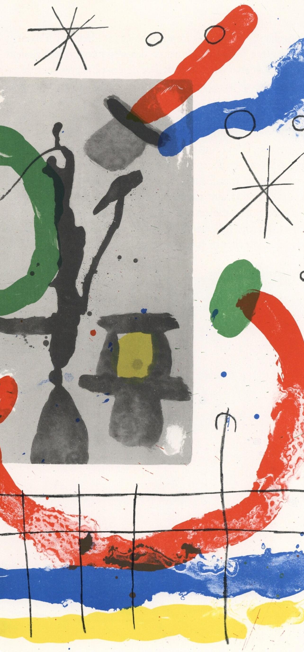 Miró, Composition (Cramer 102; Mourlot 428-449), Derrière le miroir (after) - Surrealist Print by Joan Miró
