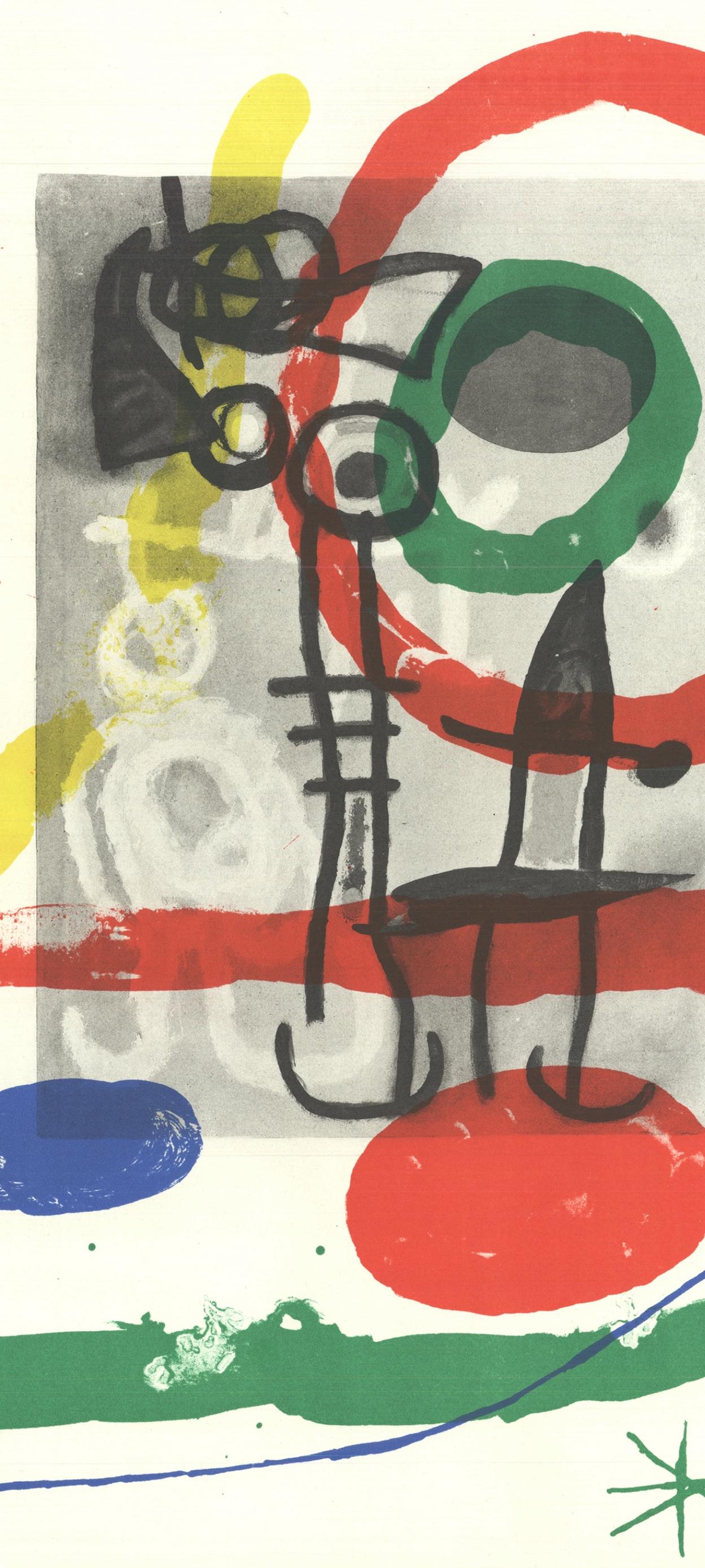 Miró, Composition (Cramer 102; Mourlot 428-449), Derrière le miroir (after) - Surrealist Print by Joan Miró
