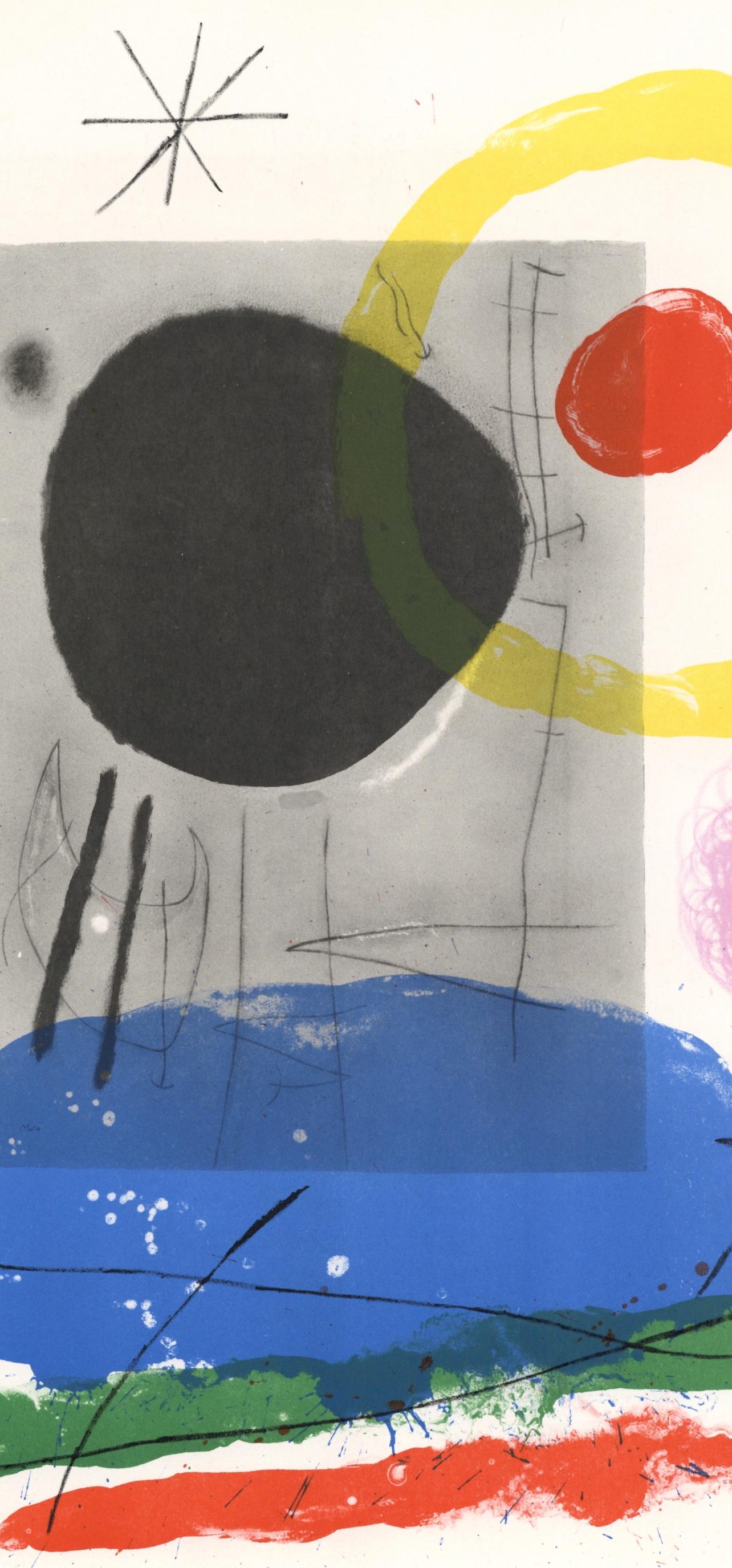 Miró, Composition (Cramer 102; Mourlot 428-449), Derrière le miroir (after) - Surrealist Print by Joan Miró
