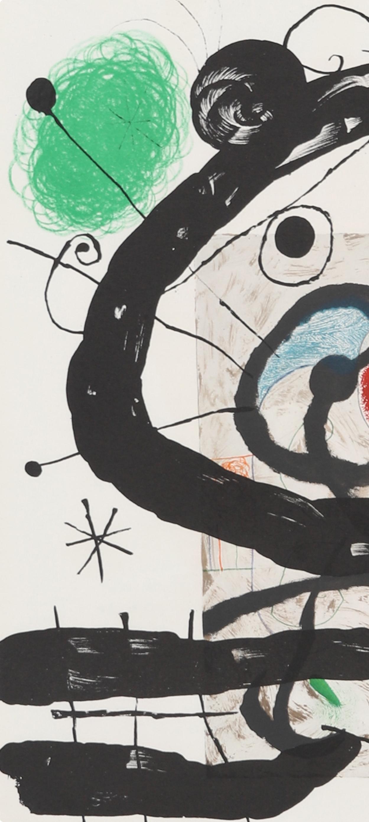 Miró, Composition (Cramer 102; Mourlot 428-449), Derrière le miroir (after) - Surrealist Print by Joan Miró