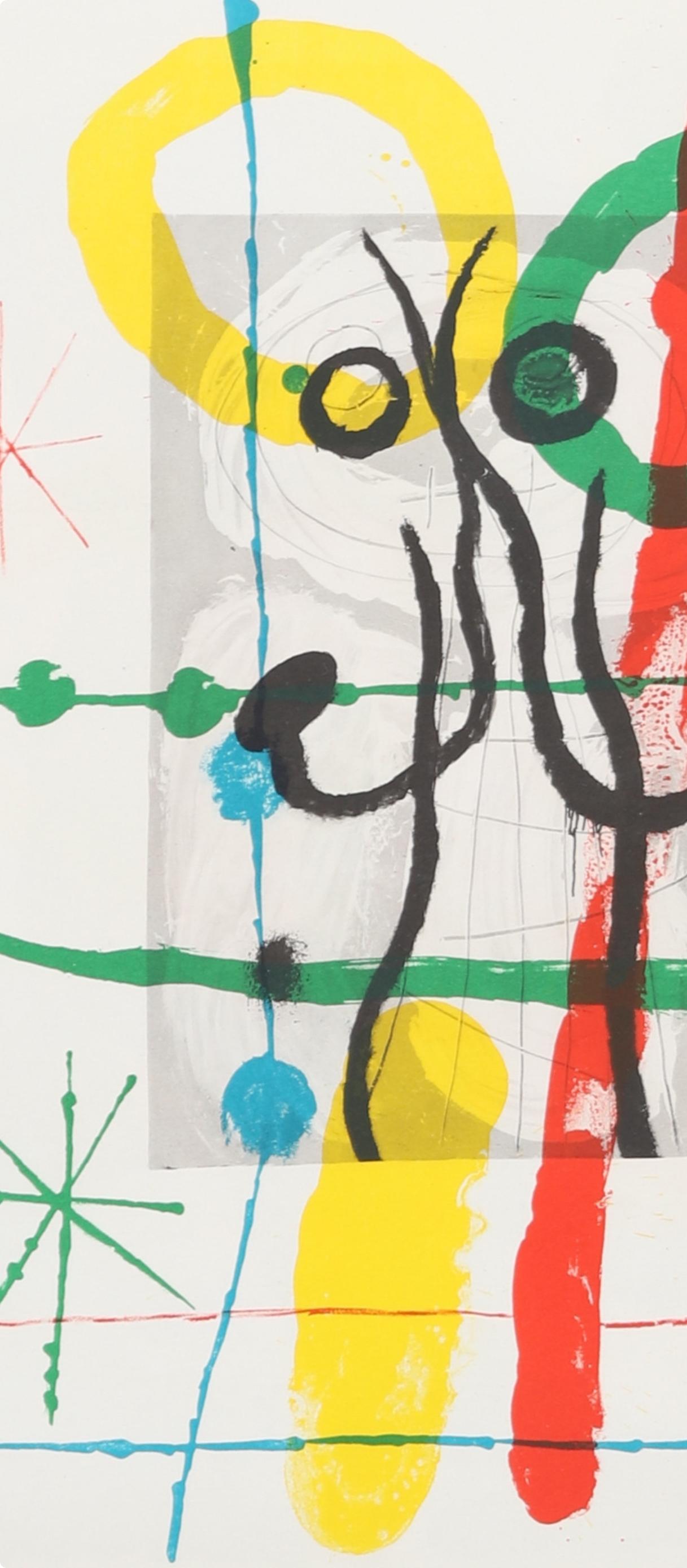 Miró, Composition (Cramer 102; Mourlot 428-449), Derrière le miroir (after) - Surrealist Print by Joan Miró