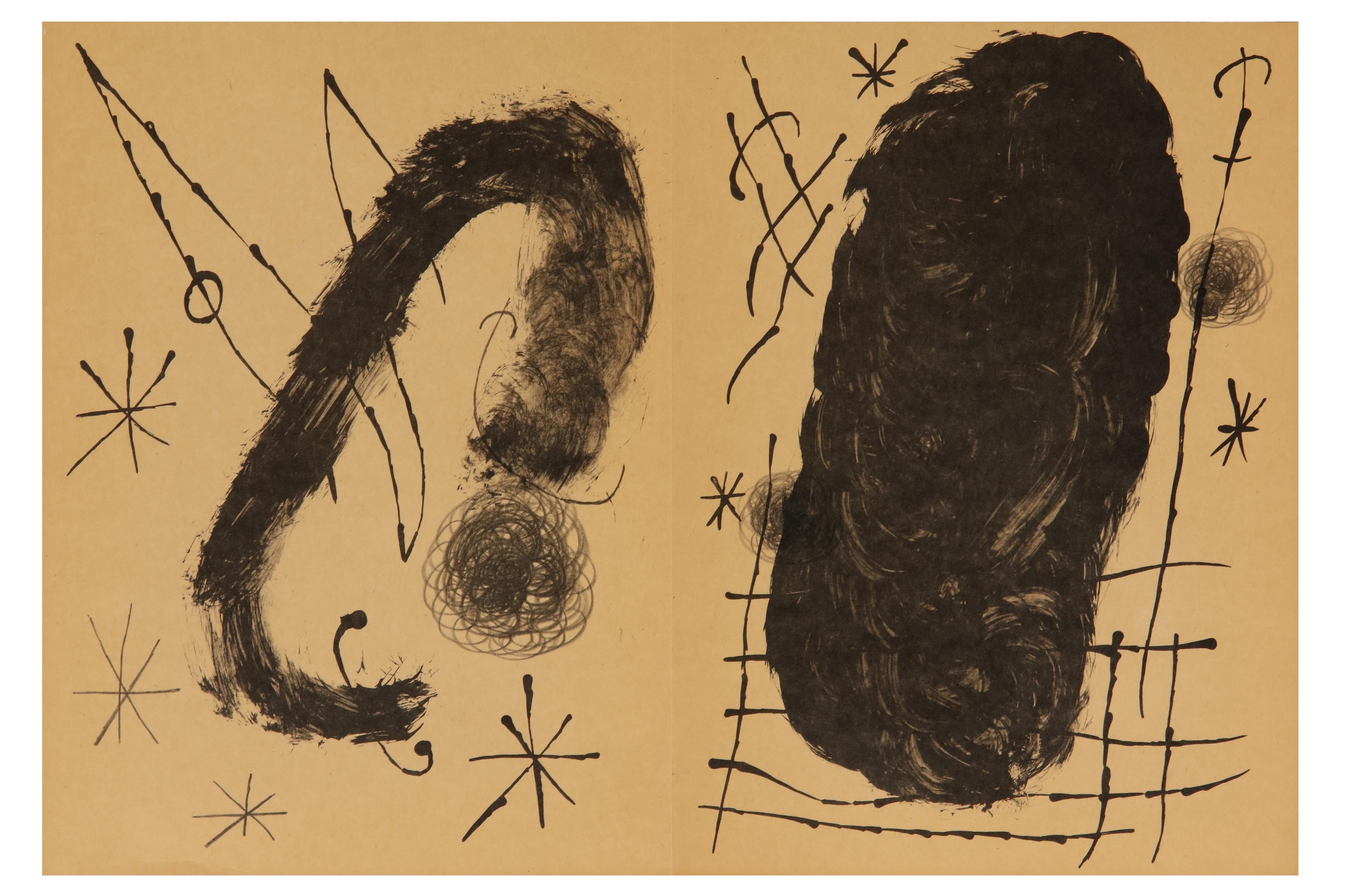 Miró, Composition (Cramer 102; Mourlot 428-449), Derrière le miroir (after) For Sale 1