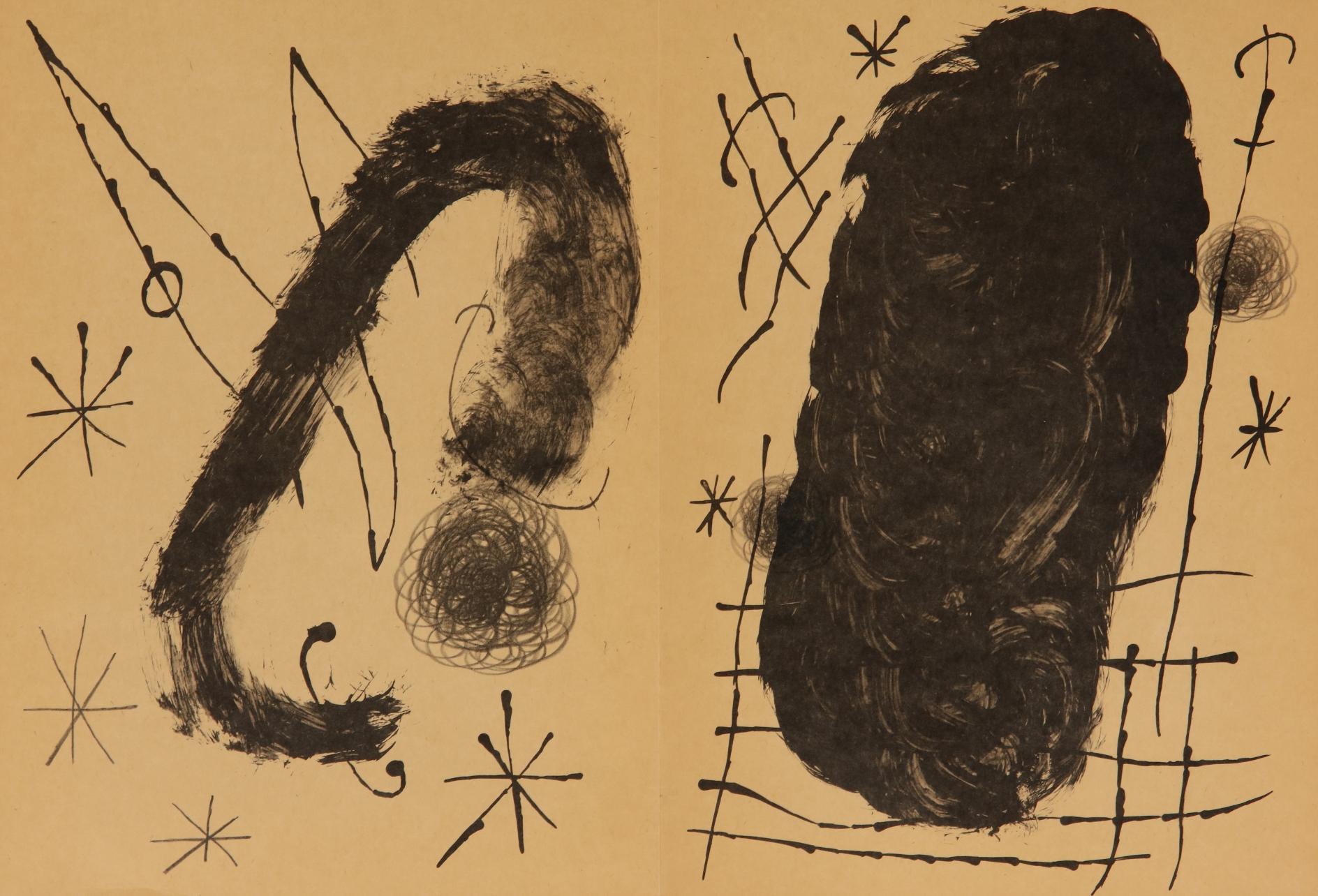 Miró, Komposition (Cramer 102; Mourlot 428-449), Derrière le miroir (nach)