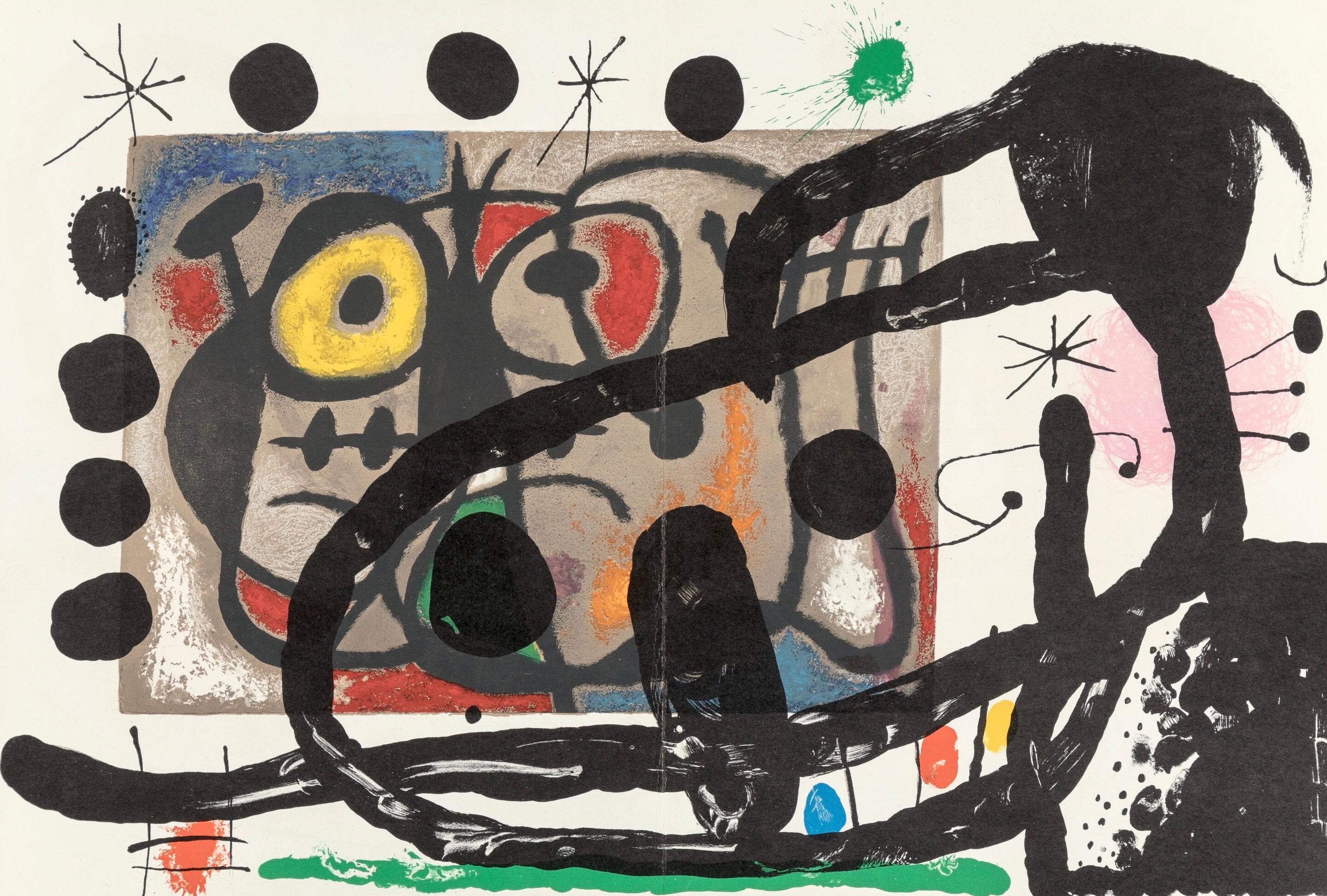 Miró, Composition (Cramer 102; Mourlot 428-449), Derrière le miroir (after)