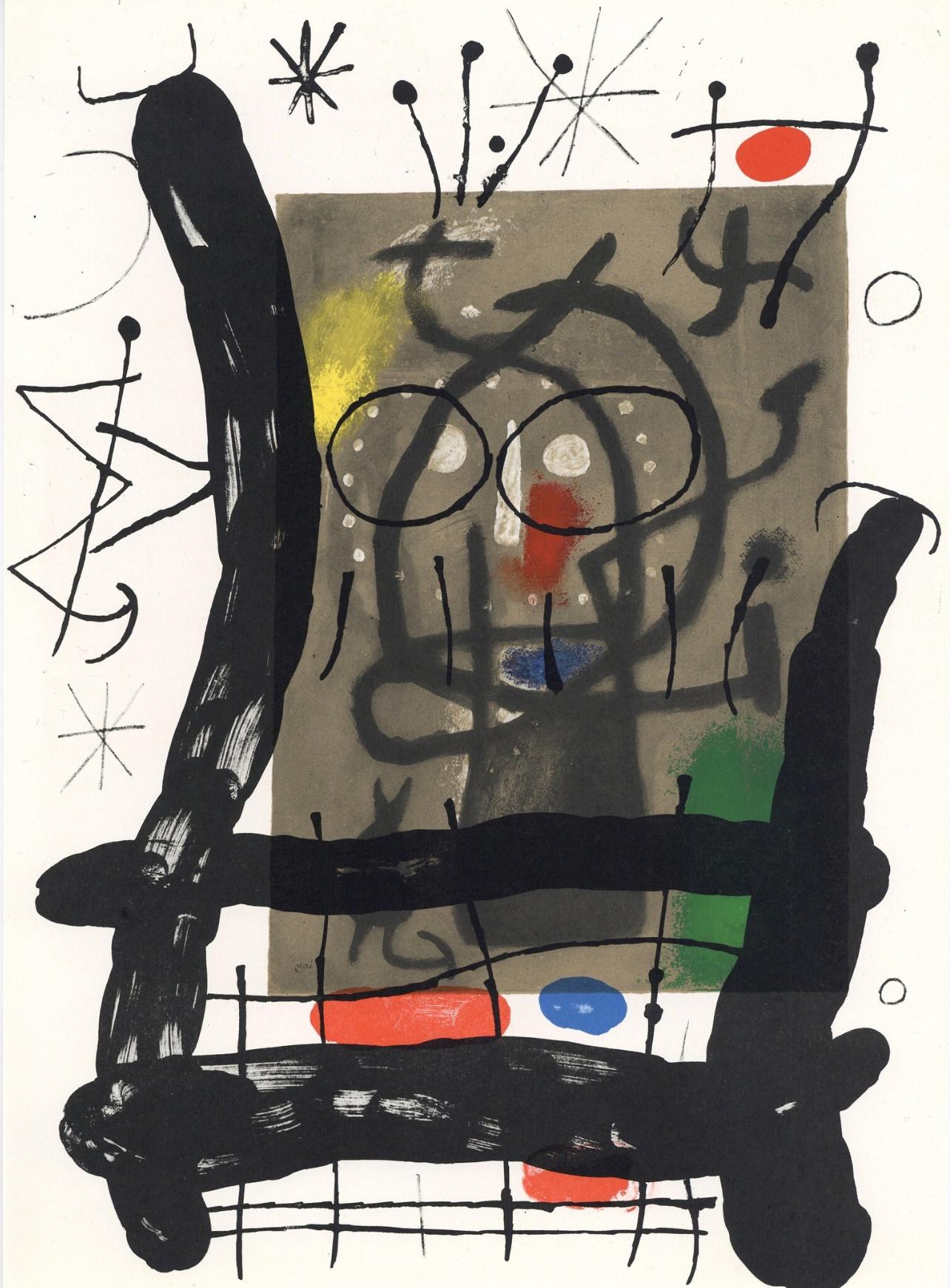 Miró, Komposition (Cramer 102; Mourlot 428-449), Derrière le miroir (nach)