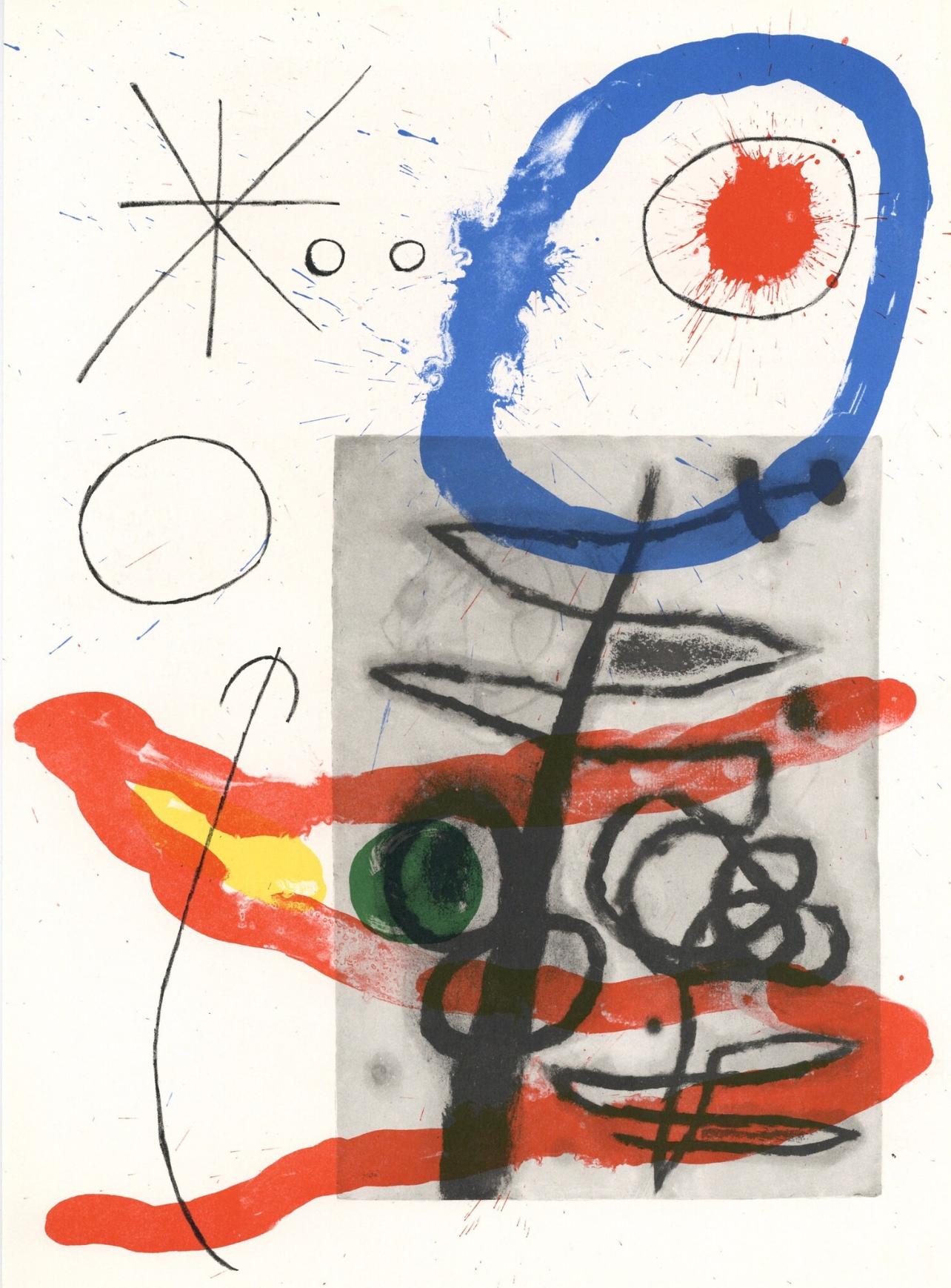 Miró, Komposition (Cramer 102; Mourlot 428-449), Derrière le miroir (nach)