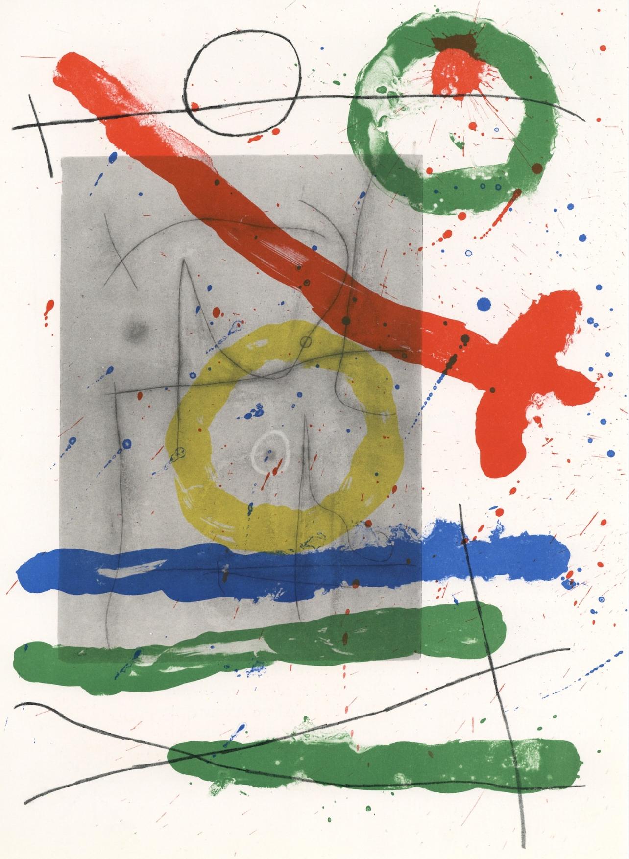 Miró, Komposition (Cramer 102; Mourlot 428-449), Derrière le miroir (nach)