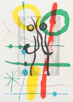 Miró, Composition (Cramer 102 ; Mourlot 428-449), Derrière le miroir (d'après)