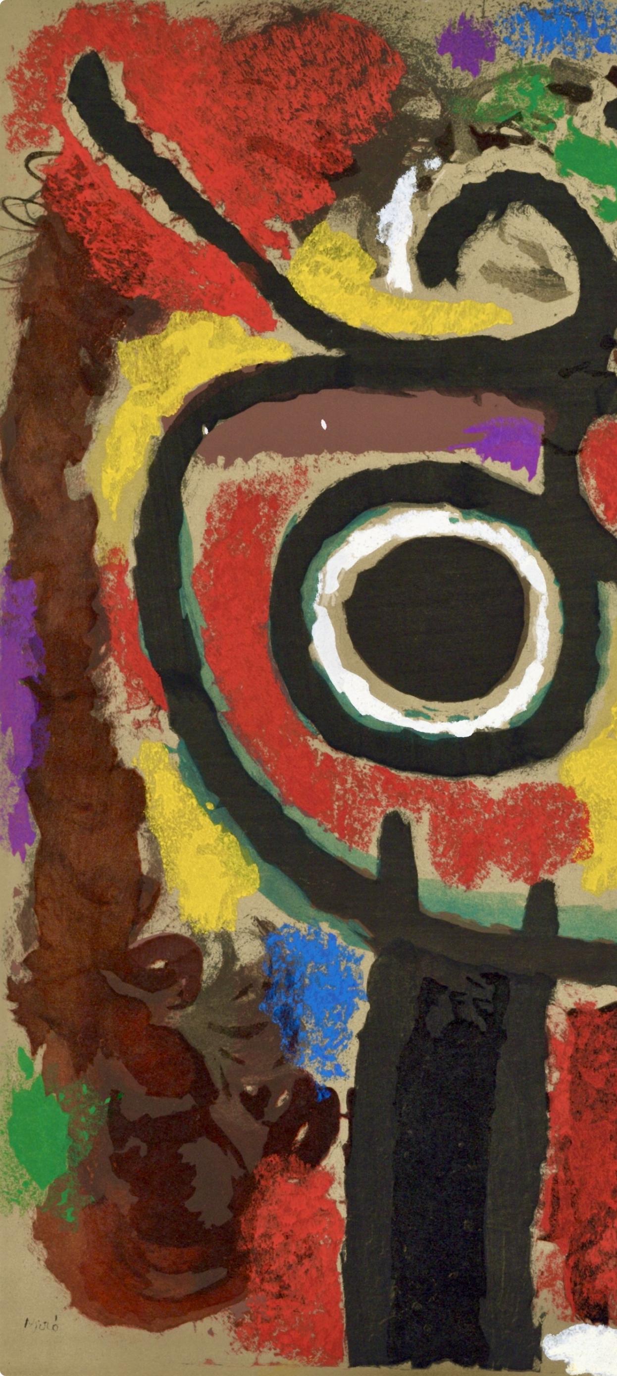 Miró, Composizione (Cramer 103; Mourlot 382-383), Miró Cartones 1956-1965 (dopo) - Print di Joan Miró
