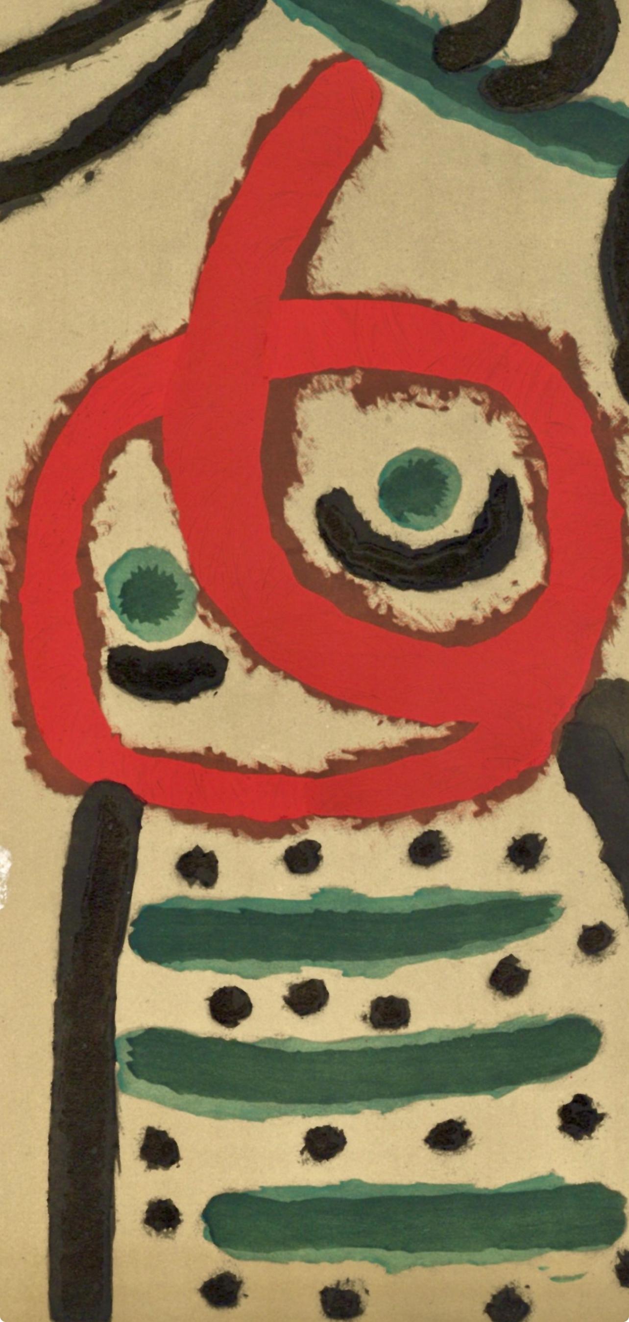 Miró, Composition (Cramer 103; Mourlot 382-383), Miró Cartones 1956-1965 (after) - Print by Joan Miró