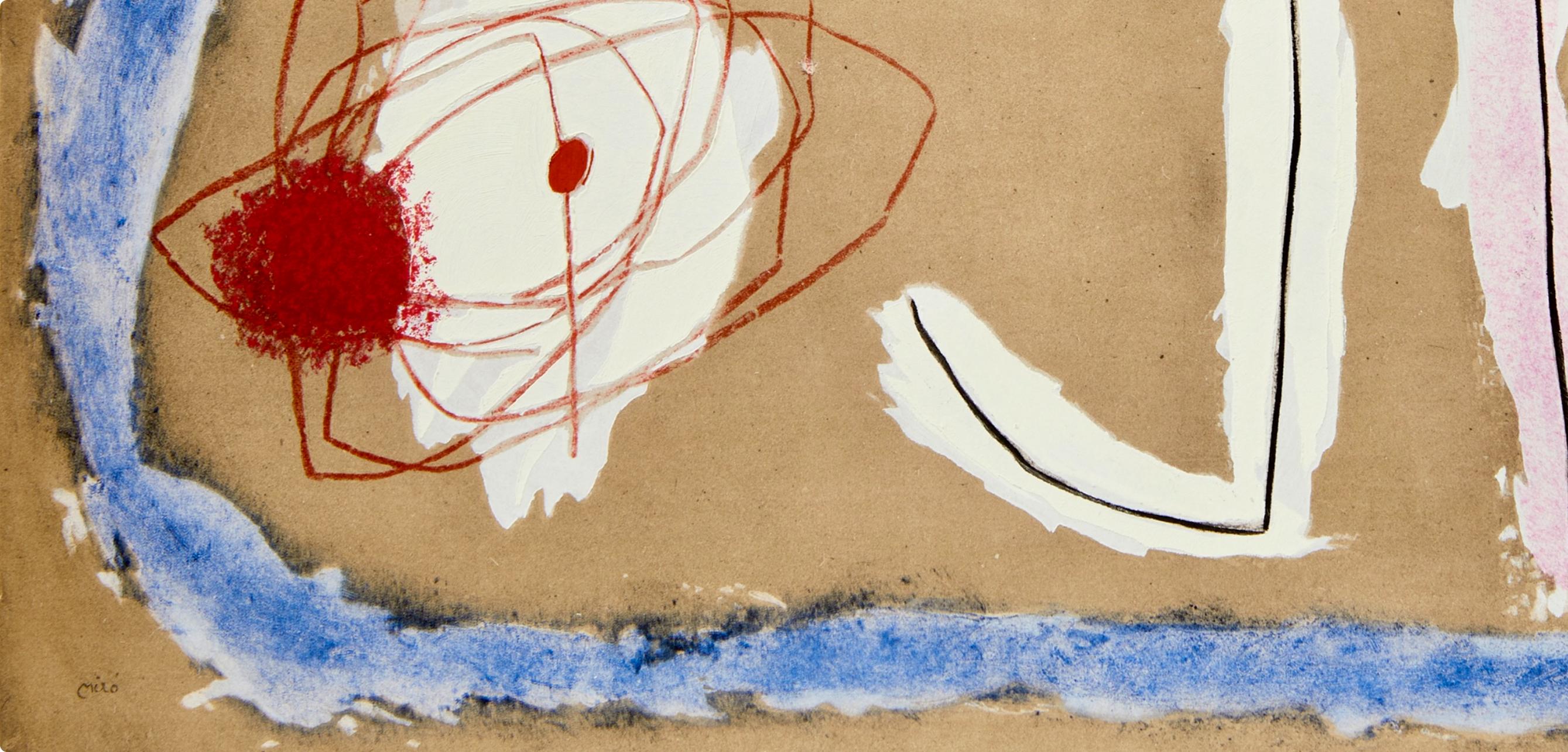 Miró, Composition (Cramer 103; Mourlot 382-383), Miró Cartones 1956-1965 (after) - Print by Joan Miró