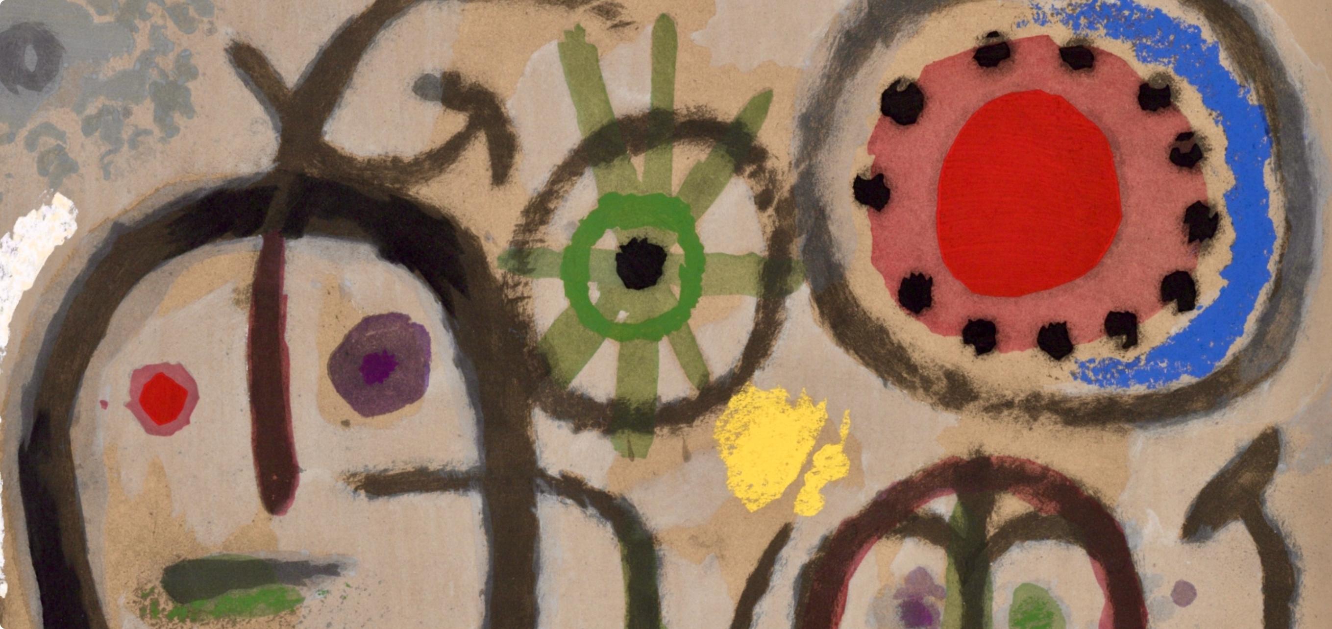 Miró, Composizione (Cramer 103; Mourlot 382-383), Miró Cartones 1956-1965 (dopo) - Print di Joan Miró