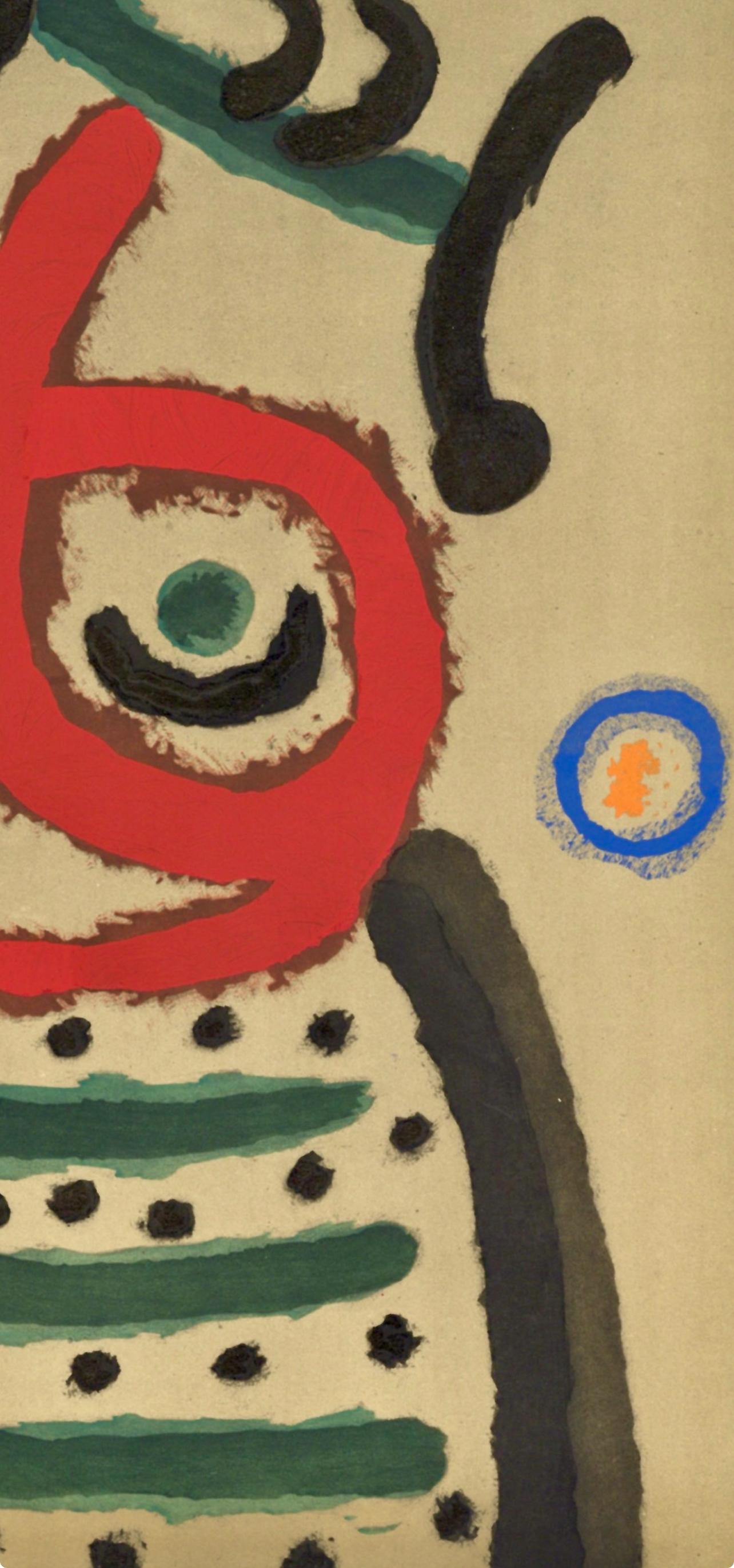 Miró, Composition (Cramer 103; Mourlot 382-383), Miró Cartones 1956-1965 (after) - Surrealist Print by Joan Miró