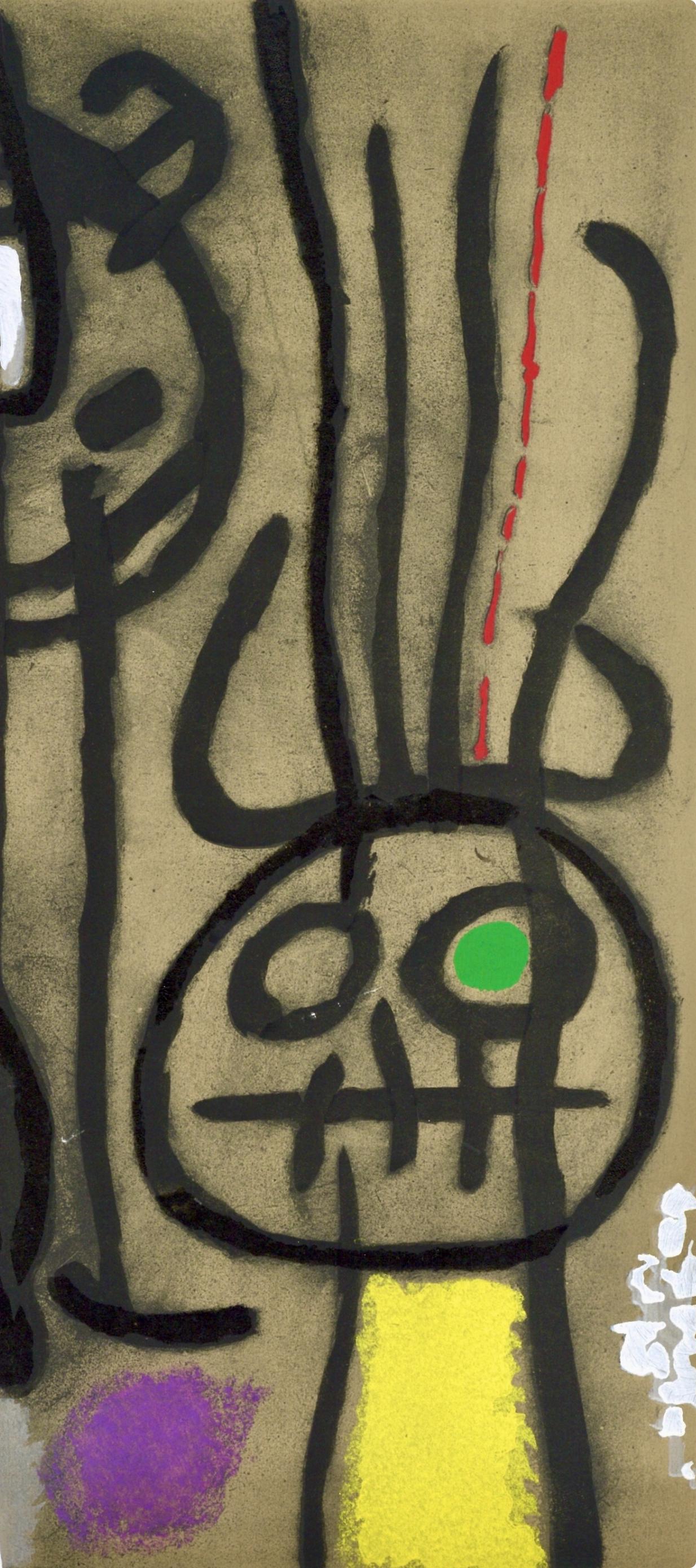 Miró, Composición (Cramer 103; Mourlot 382-383), Miró Cartones 1956-1965 (después) - Print Surrealista de Joan Miró