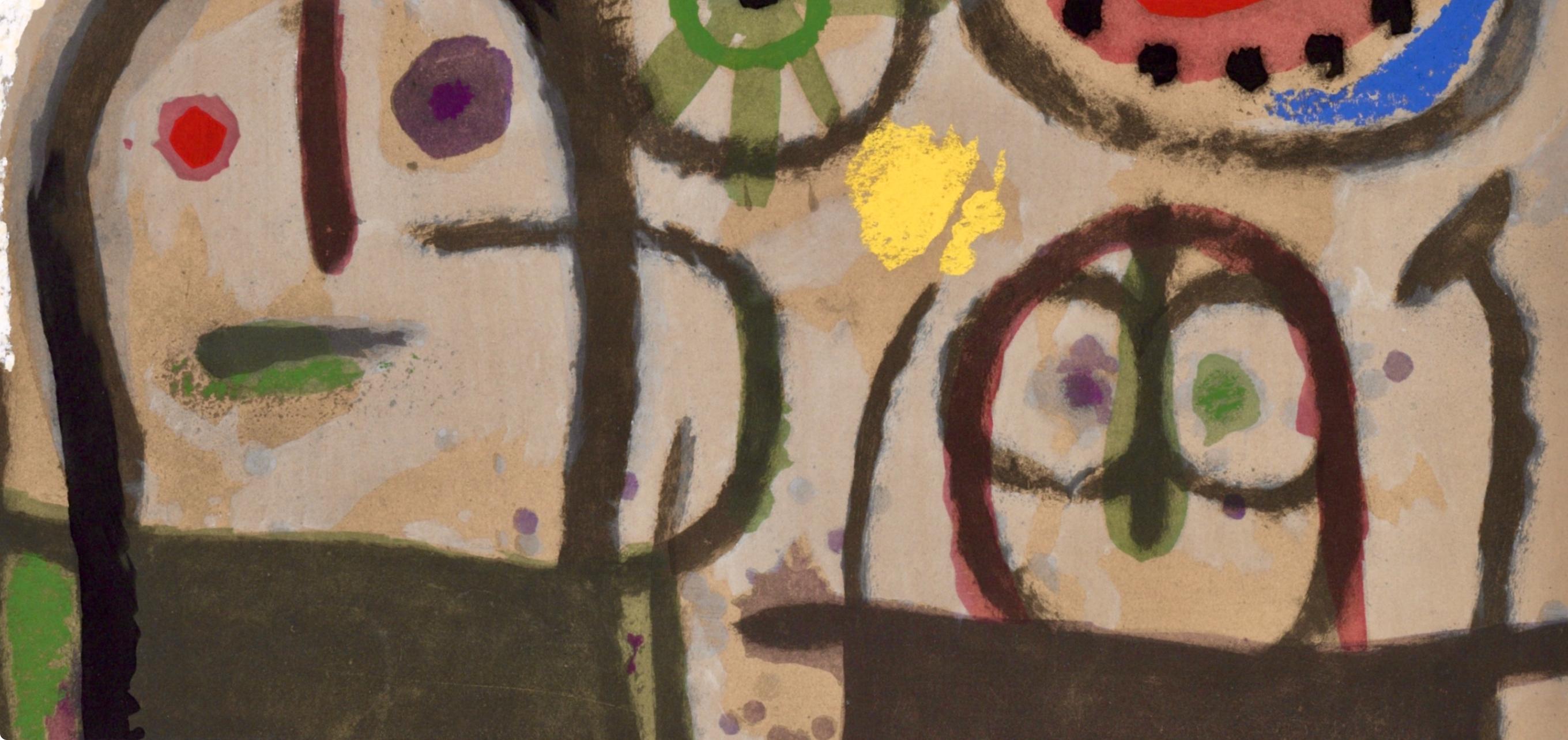 Miró, Composizione (Cramer 103; Mourlot 382-383), Miró Cartones 1956-1965 (dopo) - Print Surrealismo di Joan Miró