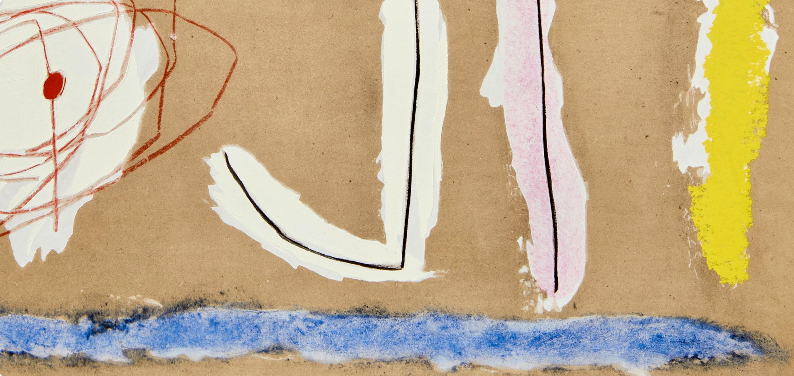 Lithograph and stencil on vélin paper. Inscription: Unsigned and unnumbered, as issued. Good condition. Notes: From the album, Miró: Cartones, 1959-1965, October - November 1965, 1965. Published by Pierre Matisse Gallery, New York; printed by