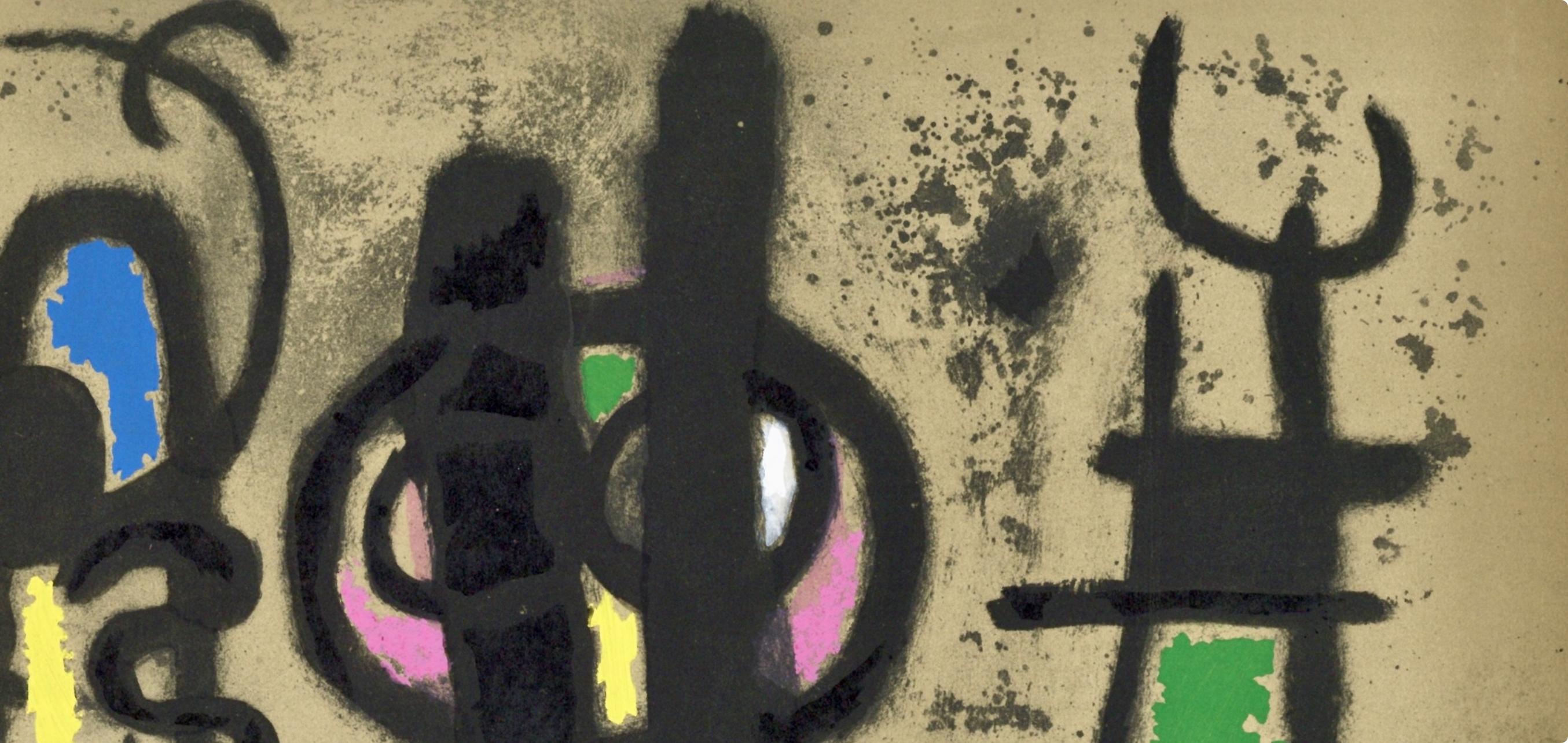 Litografía y estarcido sobre papel vélin. Inscripción: Sin firmar y sin numerar, tal como se emitió. Buen estado. Notas: Del álbum, Miró: Cartones, 1959-1965, octubre - noviembre de 1965, 1965. Publicado por la Galería Pierre Matisse, Nueva York;