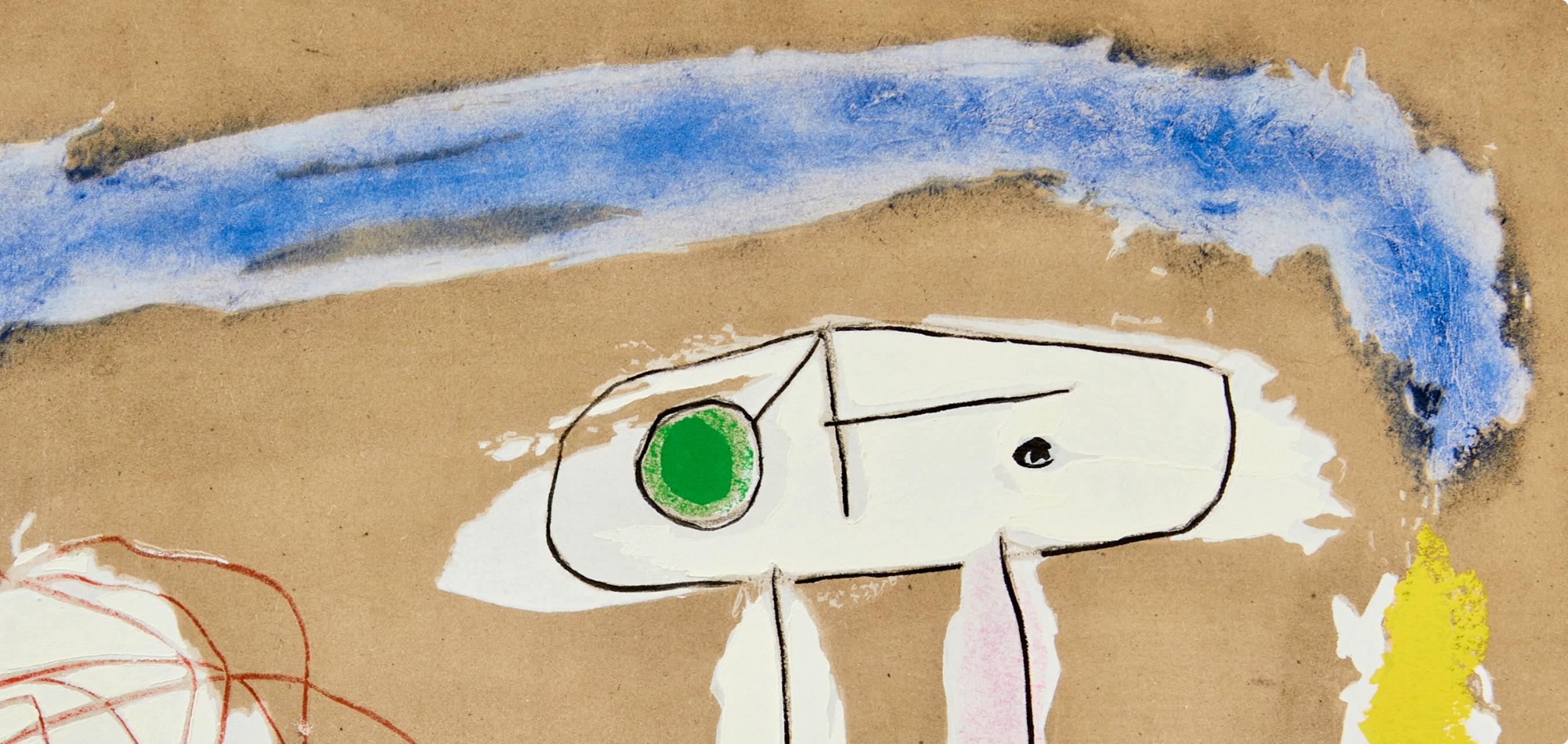 Miró, Composition (Cramer 103; Mourlot 382-383), Miró Cartones 1956-1965 (after) For Sale 1