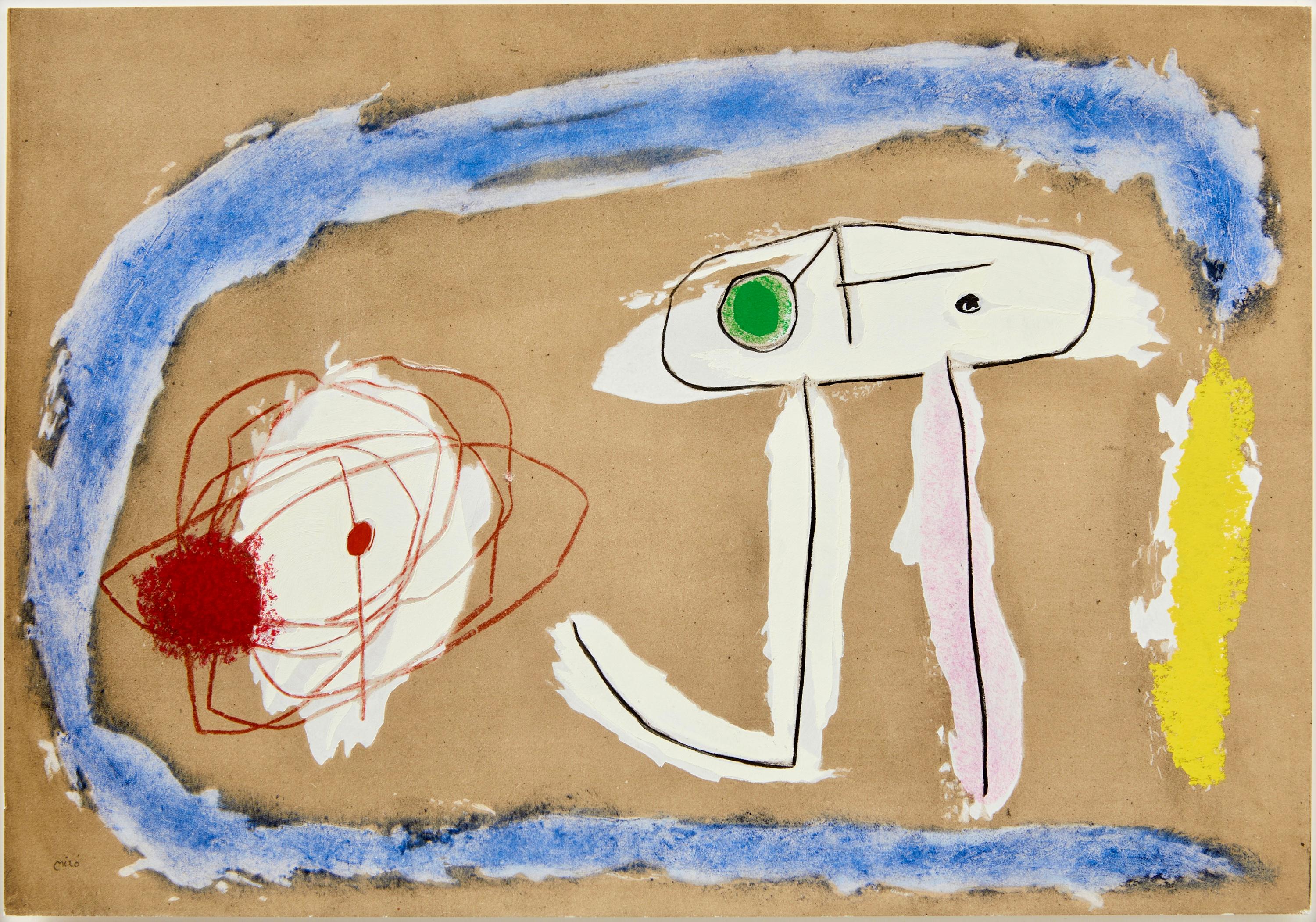Miró, Composition (Cramer 103; Mourlot 382-383), Miró Cartones 1956-1965 (after) For Sale 2