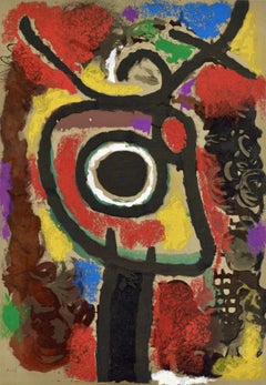 Miró, Composition (Cramer 103 ; Mourlot 382-383), Miró Cartones 1956-1965 (après)