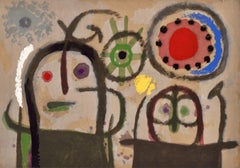 Miró, Composition (Cramer 103 ; Mourlot 382-383), Miró Cartones 1956-1965 (après)