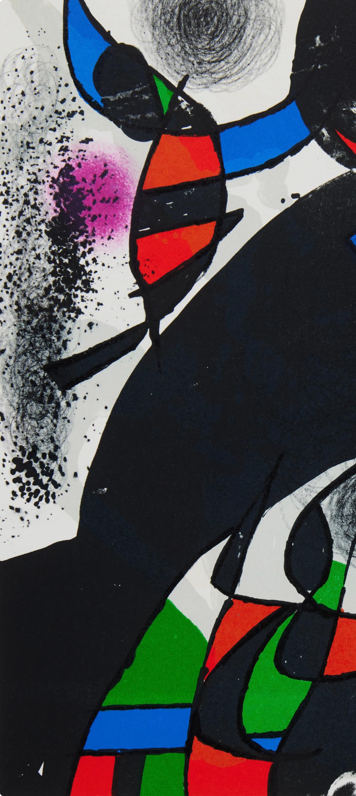 Miró, Composition (Cramer 1080), San Lazzaro et ses Amis, XXe Siècle (after) - Surrealist Print by Joan Miró