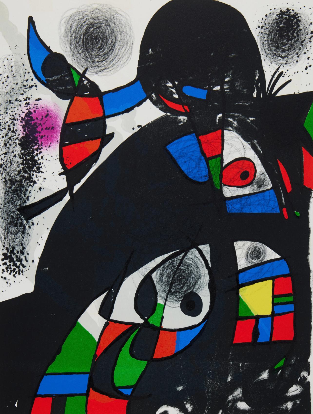 Joan Miró Figurative Print - Miró, Composition (Cramer 1080), San Lazzaro et ses Amis, XXe Siècle (after)