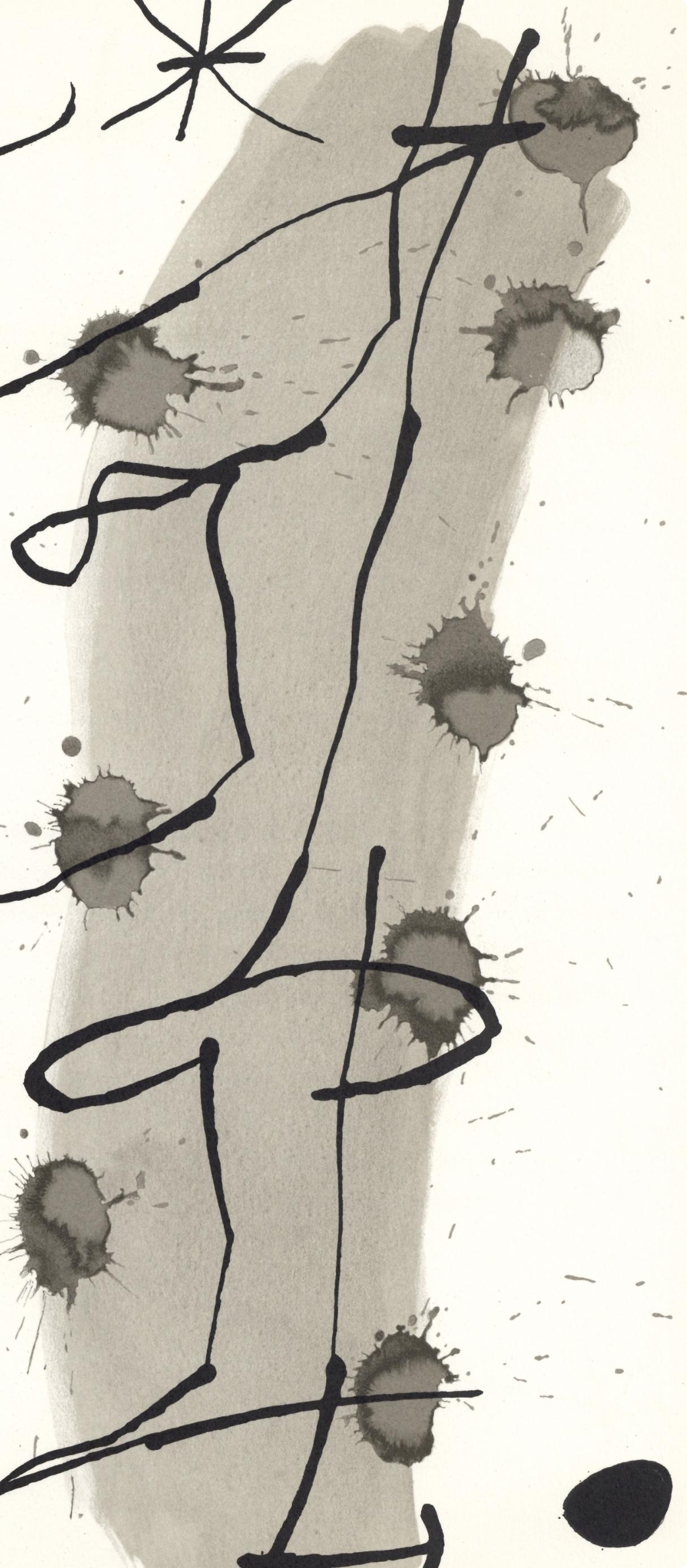 Miró, Komposition (Cramer 112; Mourlot 439-442), Derrière le miroir (nach) – Print von Joan Miró