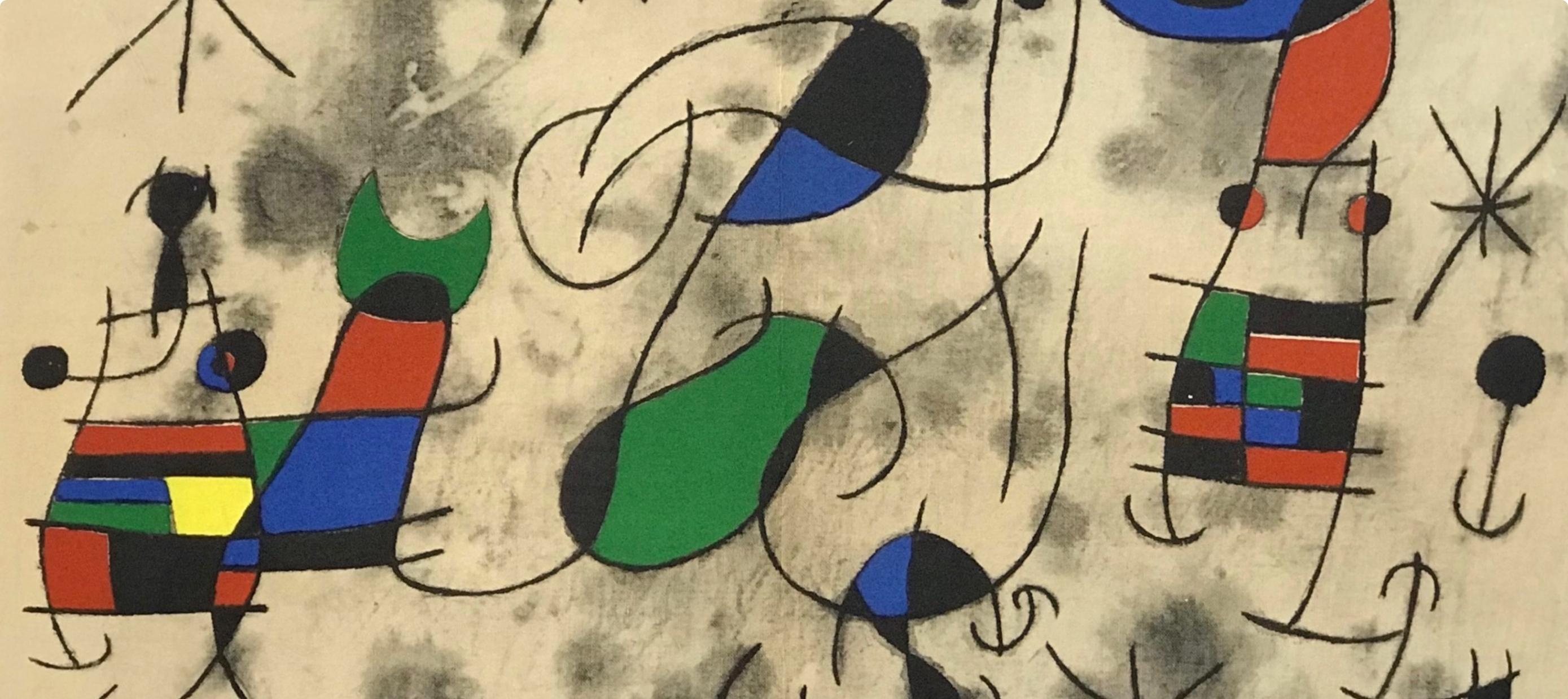Miró, Composition (Cramer 112; Mourlot 439-442), Derrière le miroir (after) - Print by Joan Miró
