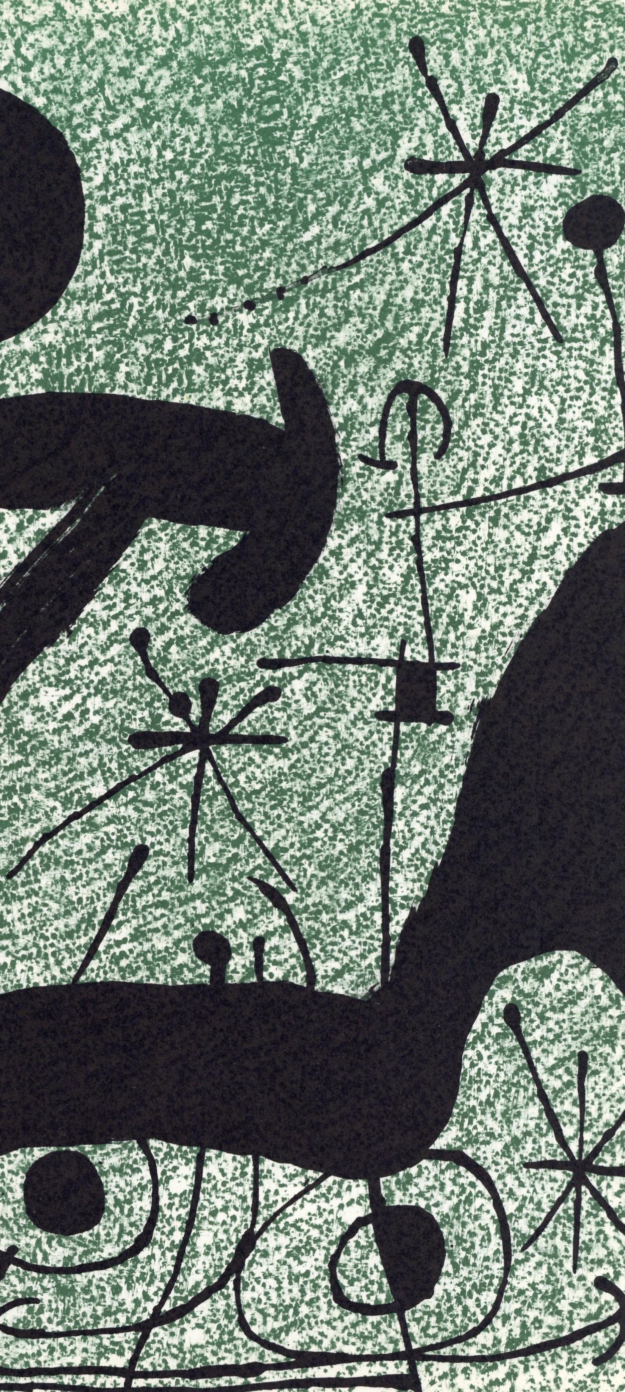 Miró, Komposition (Cramer 112; Mourlot 439-442), Derrière le miroir (nach) (Surrealismus), Print, von Joan Miró