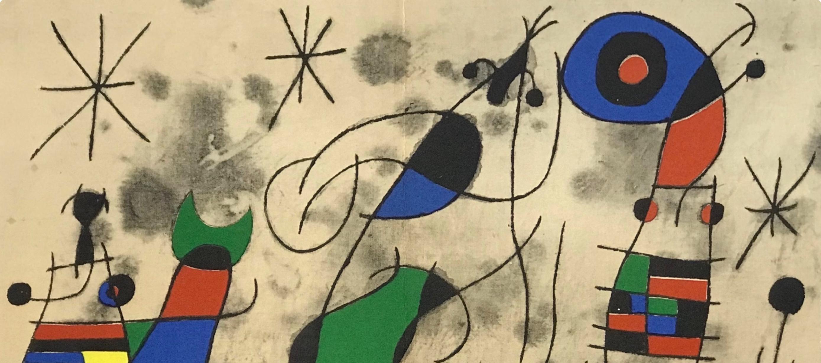 Miró, Composition (Cramer 112; Mourlot 439-442), Derrière le miroir (after) - Surrealist Print by Joan Miró
