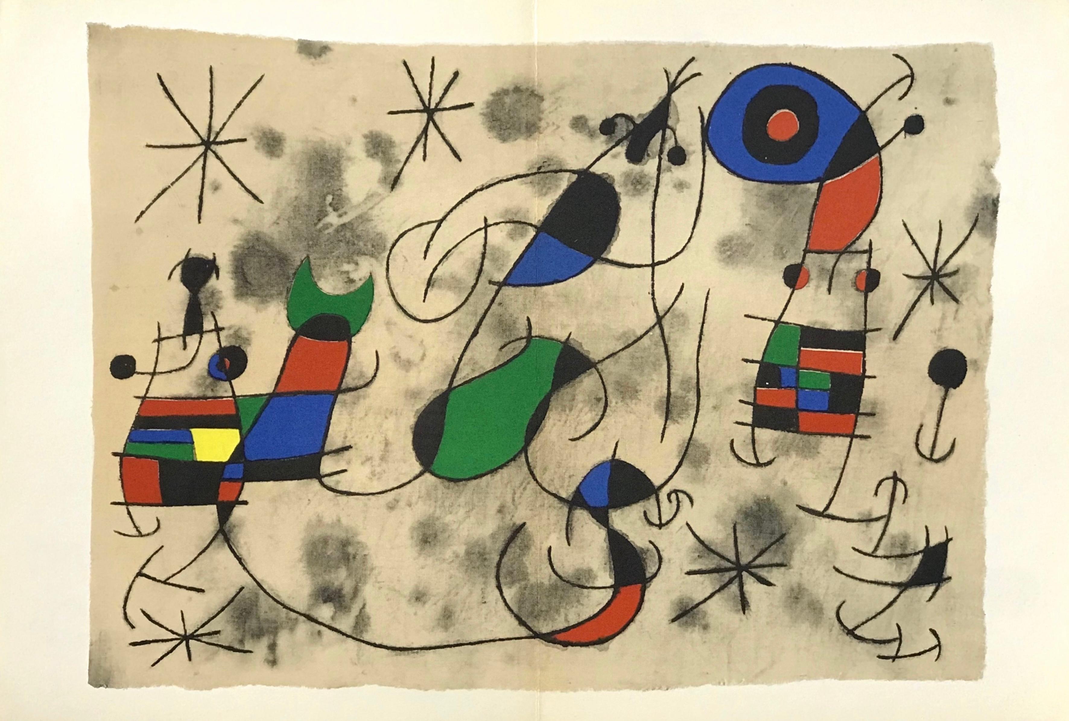 Lithograph on vélin paper. Inscription: Unsigned and unnumbered, as issued. Good condition, with centerfold, as issued. Notes: From the volume, Derrière le miroir, N° 164-165, 1967. Published by Aimé Maeght, Éditeur, Paris; printed by Éditions