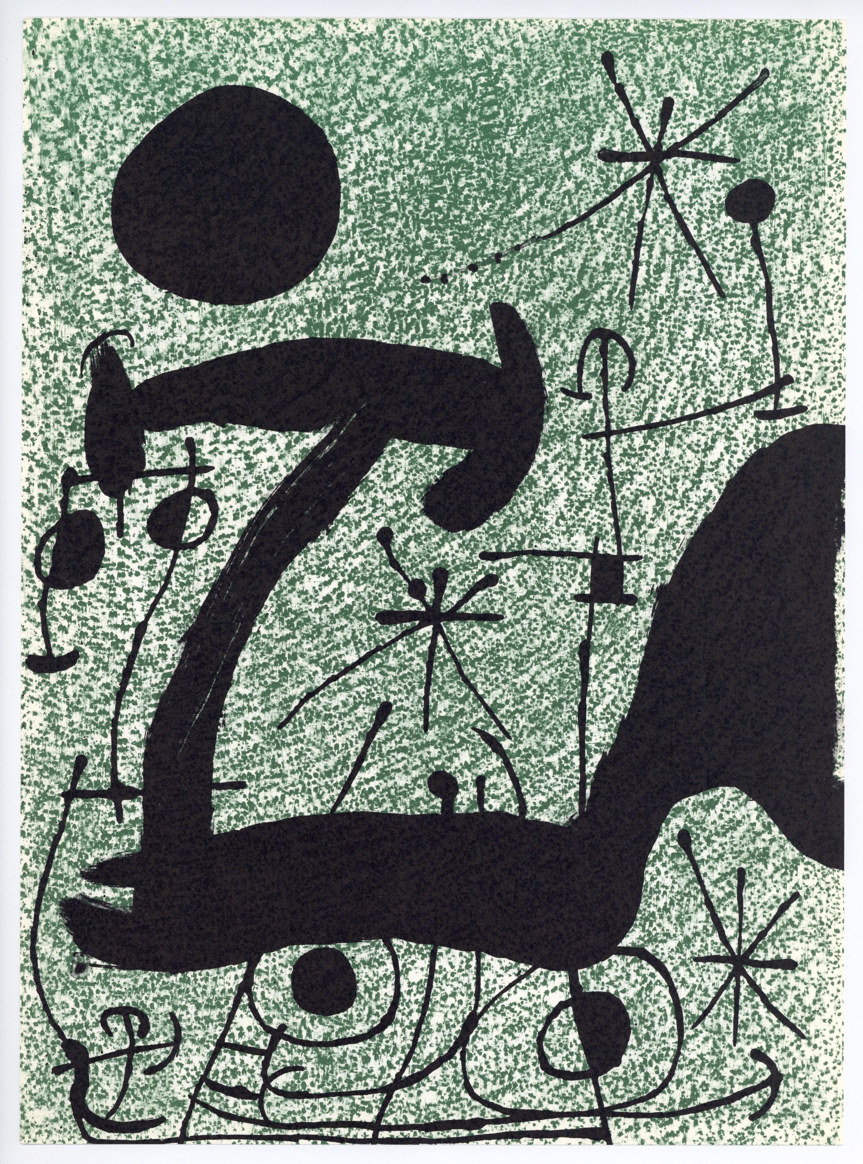Miró, Komposition (Cramer 112; Mourlot 439-442), Derrière le miroir (nach) im Angebot 1